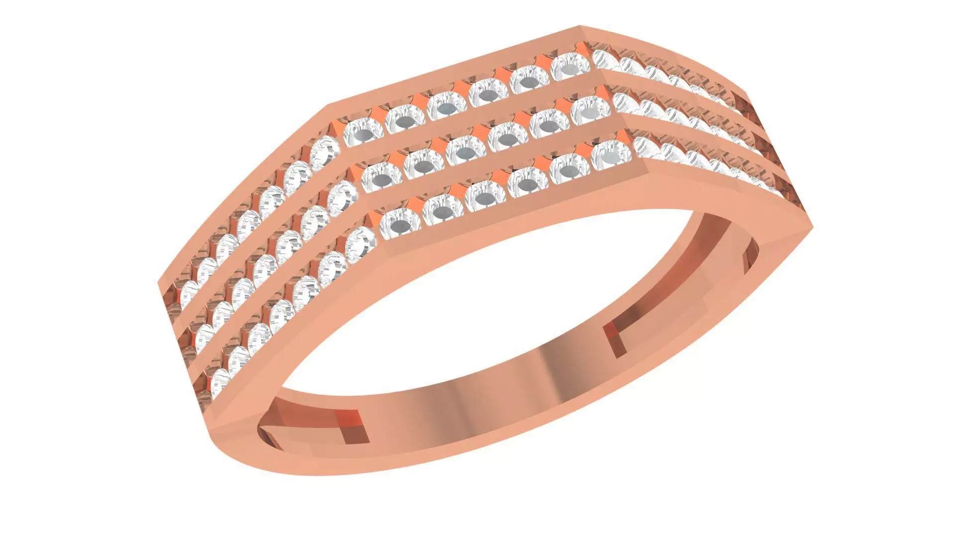 Band Ring renders 3dm stl details 3D print model_0