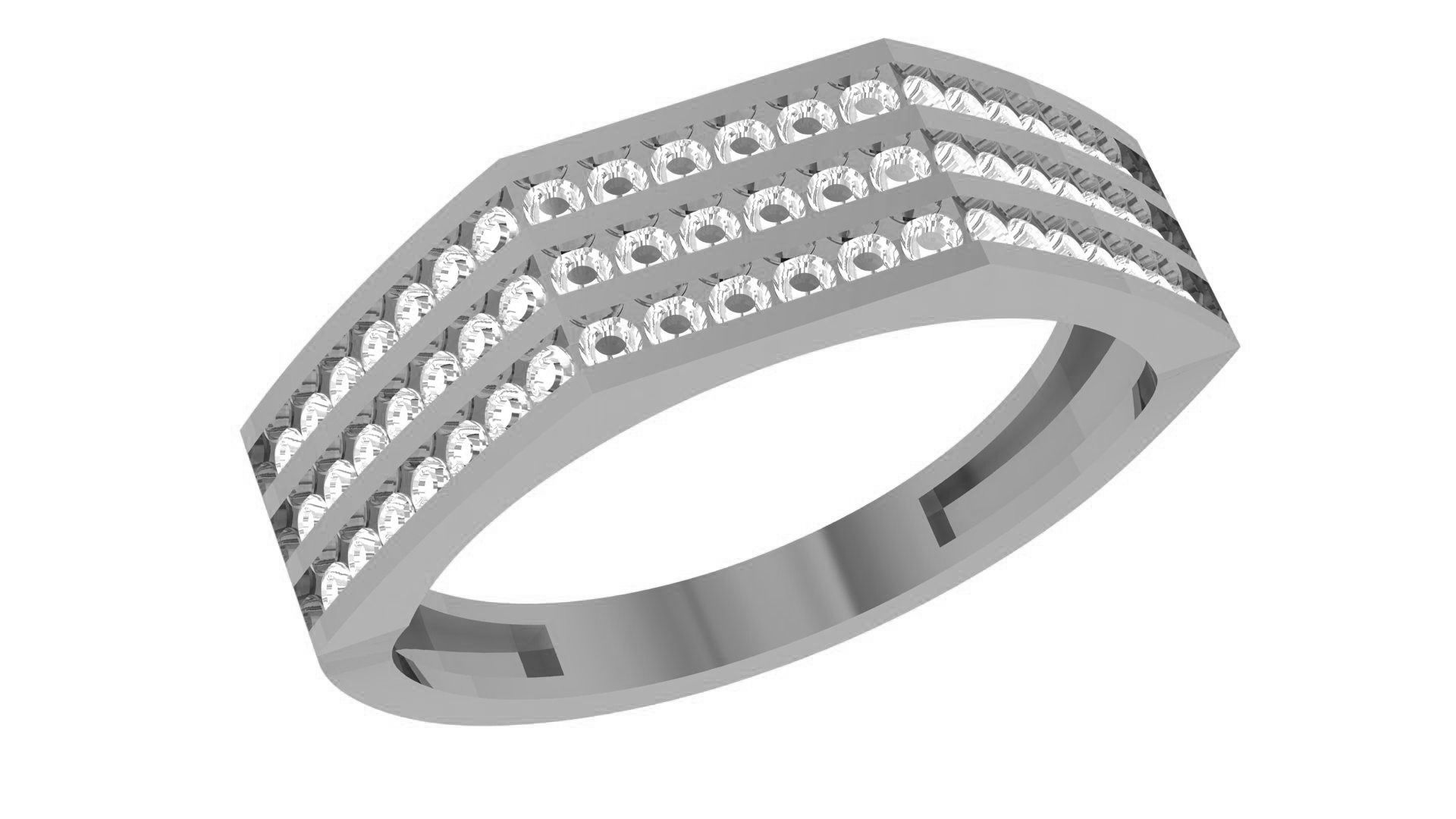 Band Ring renders 3dm stl details 3D print model_1