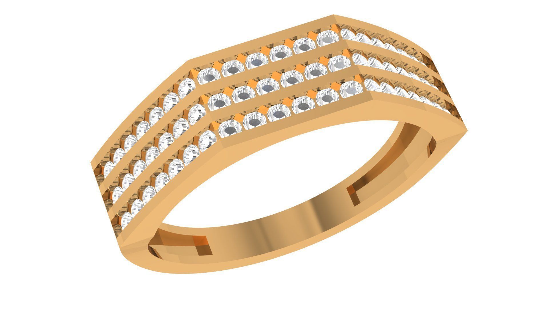 Band Ring renders 3dm stl details 3D print model_2