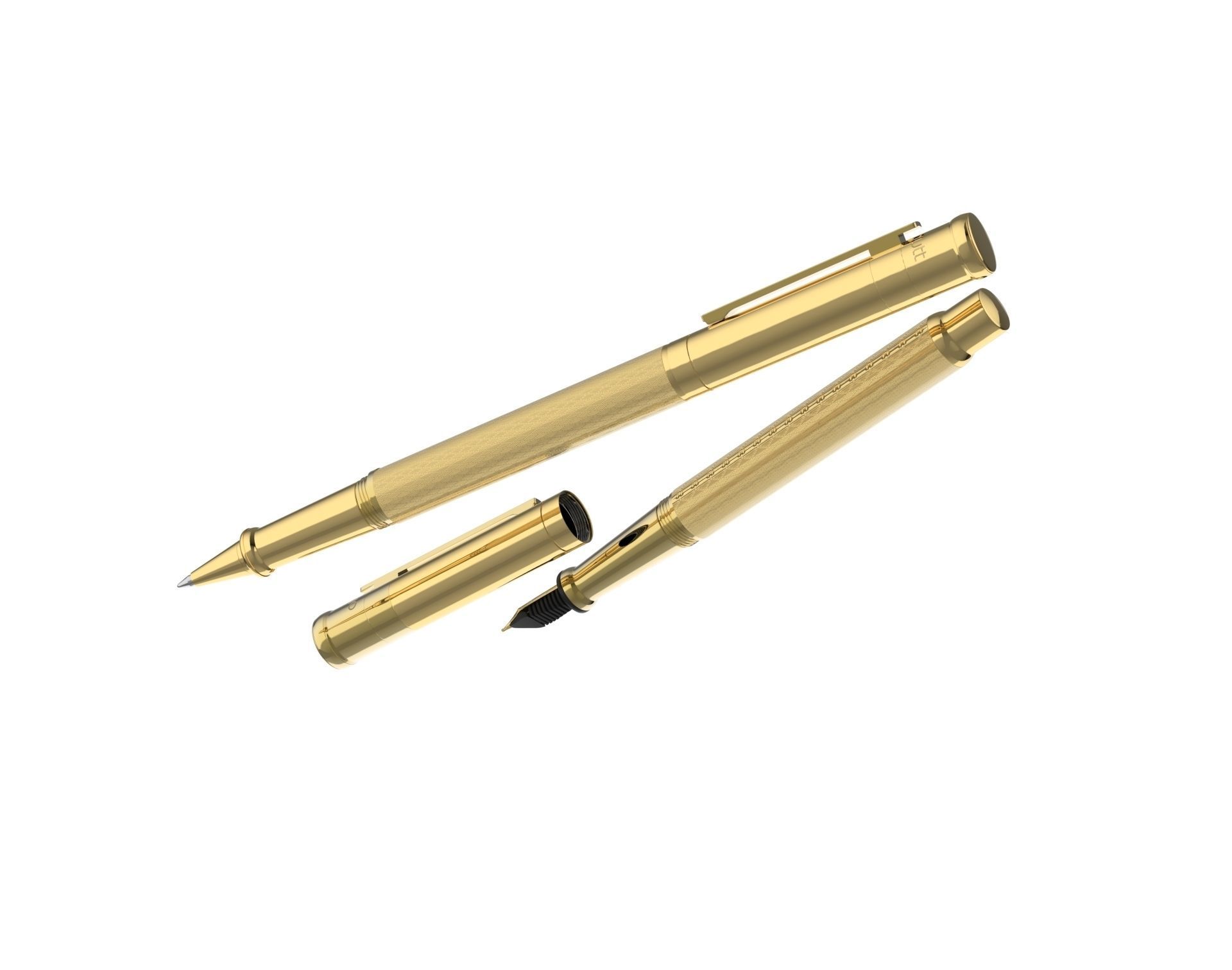 ottohutt fountain pen- engraved 3D model_78