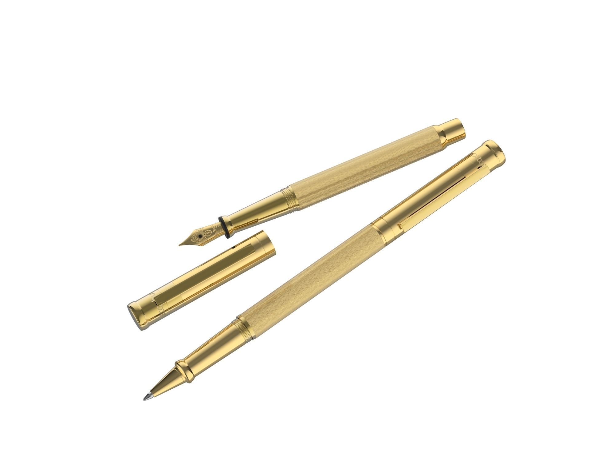ottohutt fountain pen- engraved 3D model_12