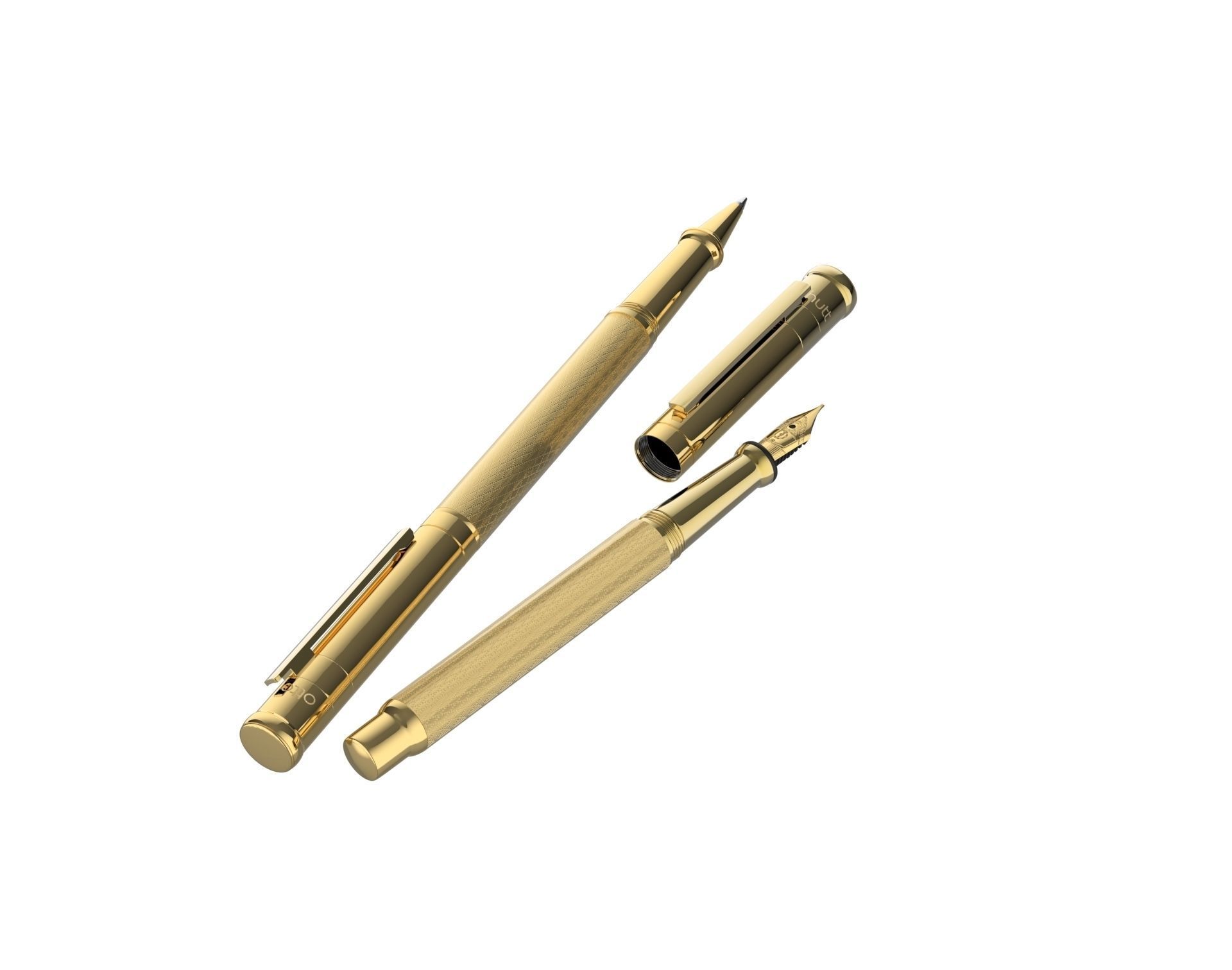 ottohutt fountain pen- engraved 3D model_5