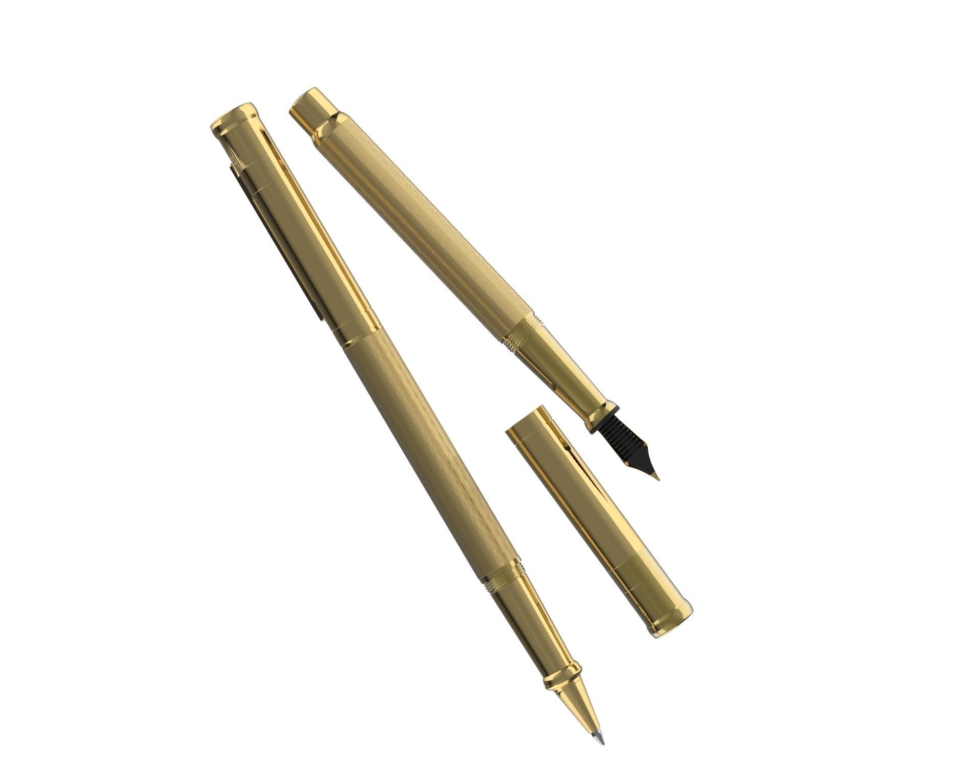 ottohutt fountain pen- engraved 3D model_50