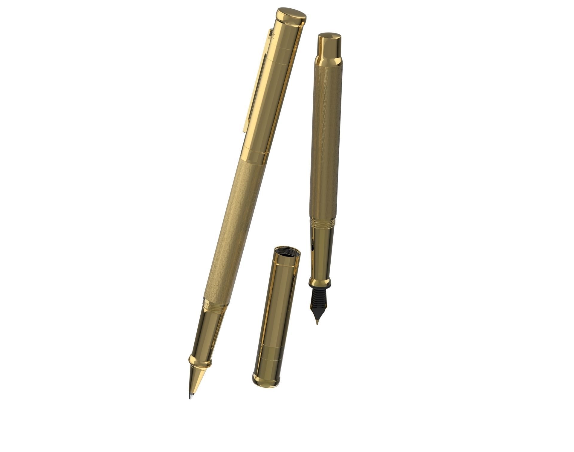 ottohutt fountain pen- engraved 3D model_67