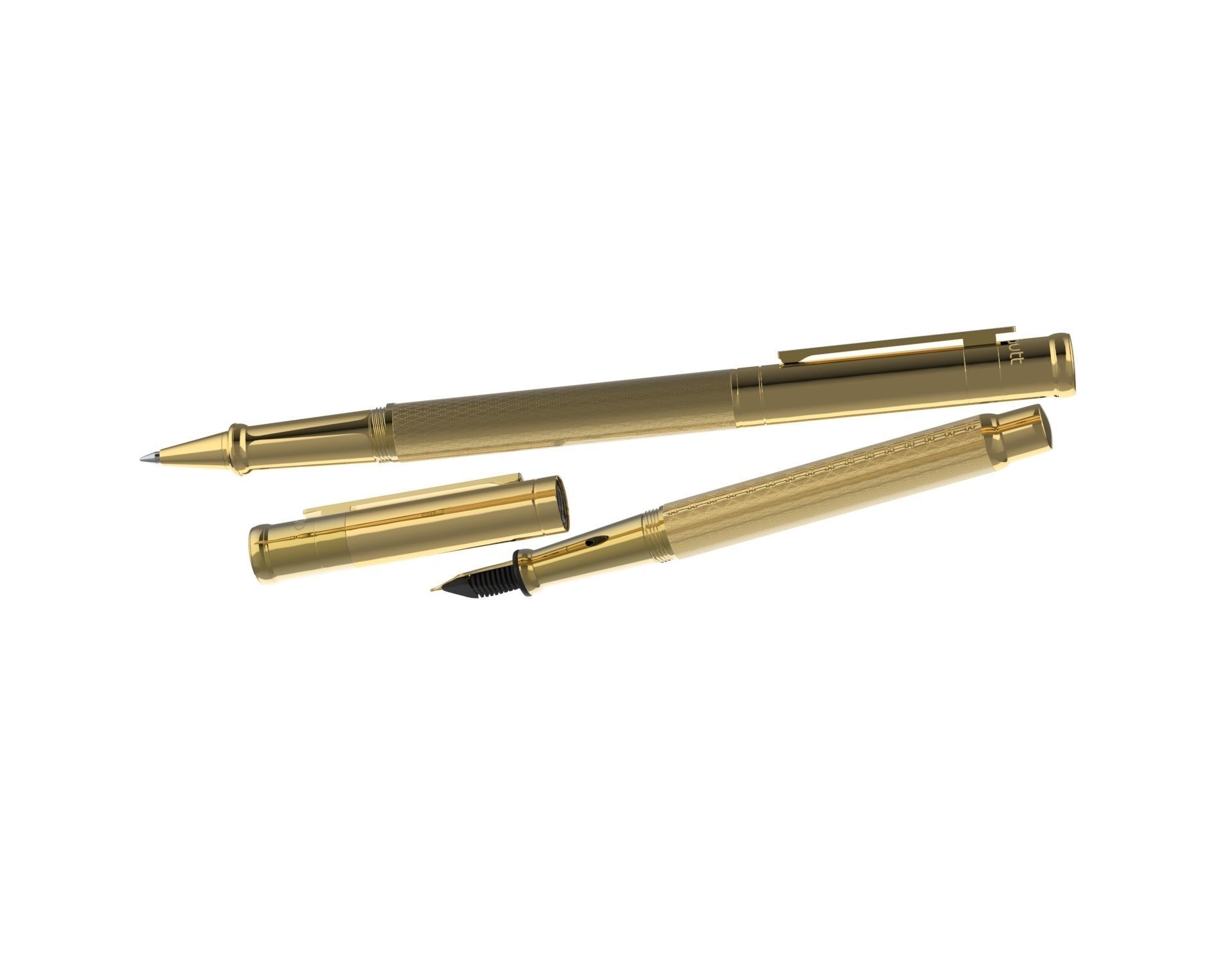 ottohutt fountain pen- engraved 3D model_81