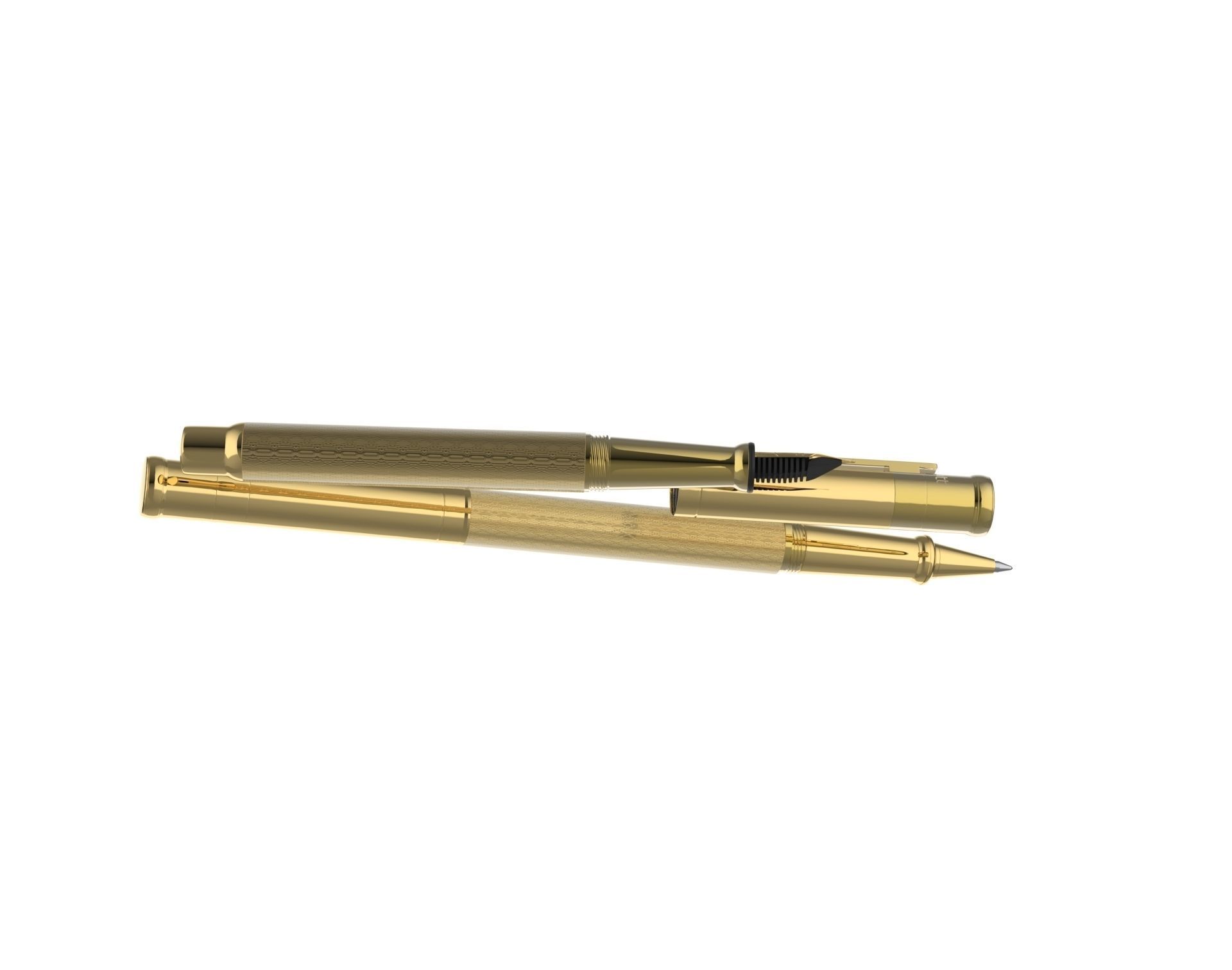 ottohutt fountain pen- engraved 3D model_83