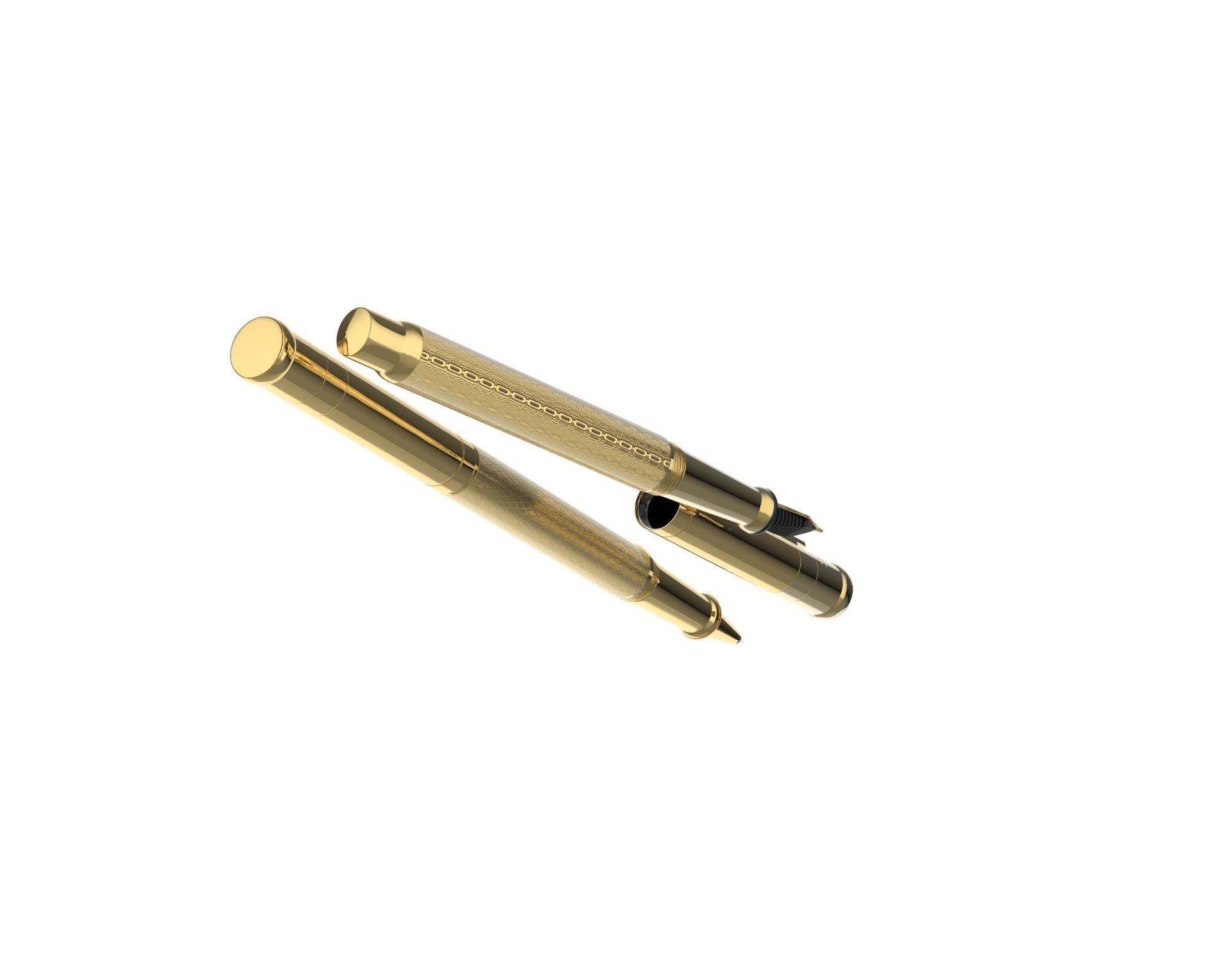 ottohutt fountain pen- engraved 3D model_99