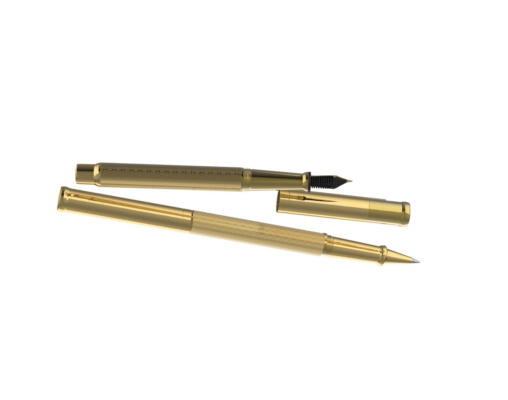 ottohutt fountain pen- engraved 3D model_76