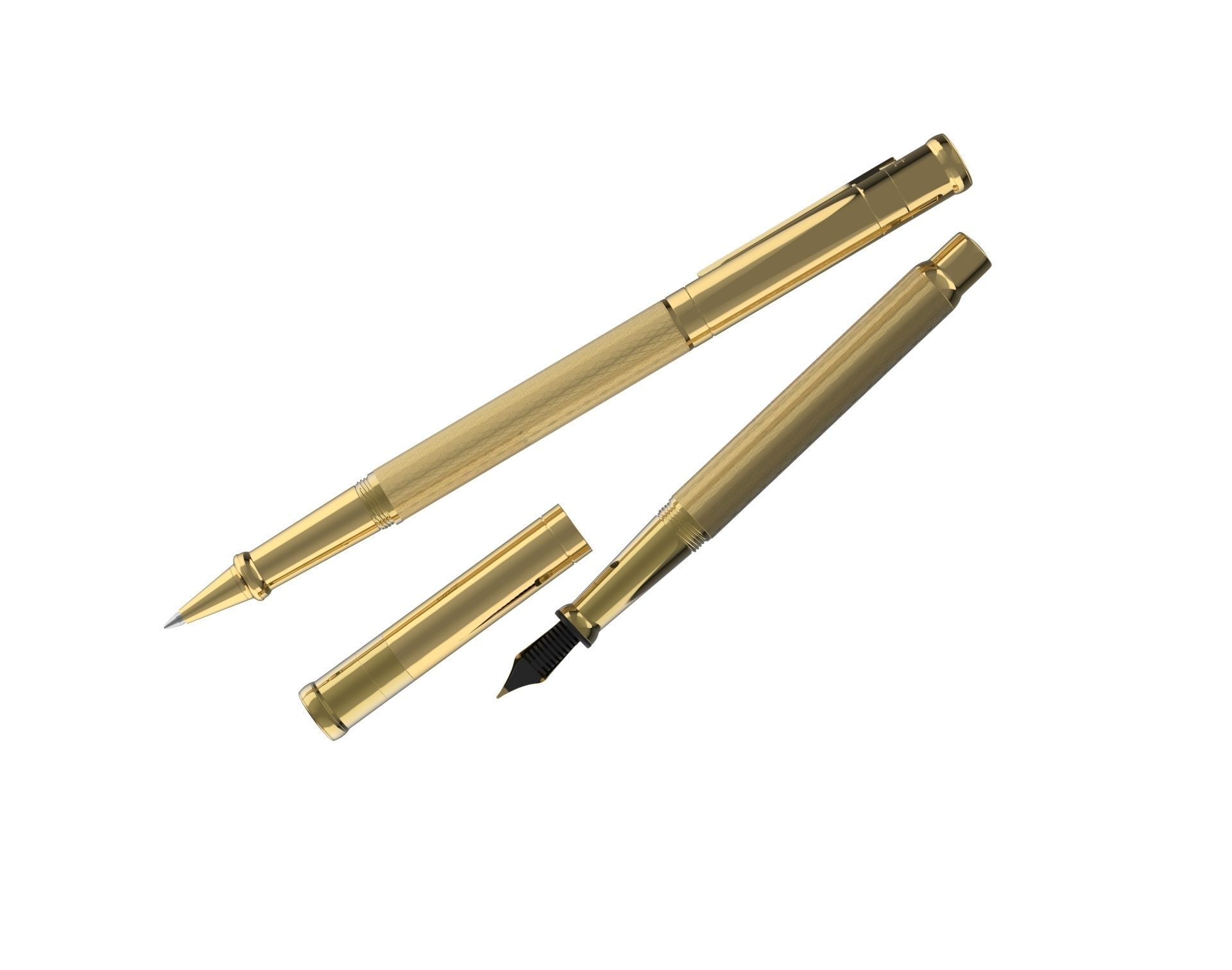 ottohutt fountain pen- engraved 3D model_51