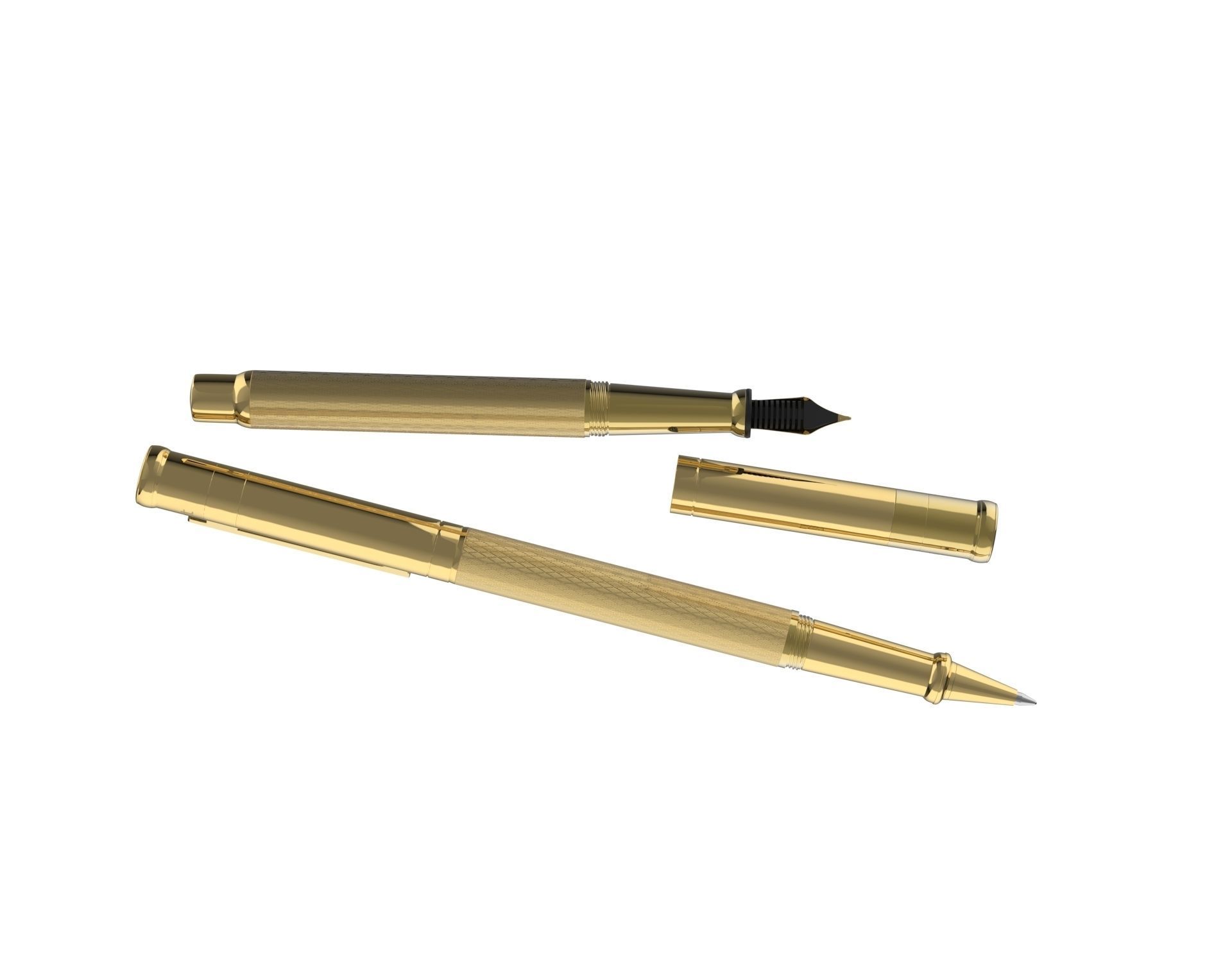 ottohutt fountain pen- engraved 3D model_41