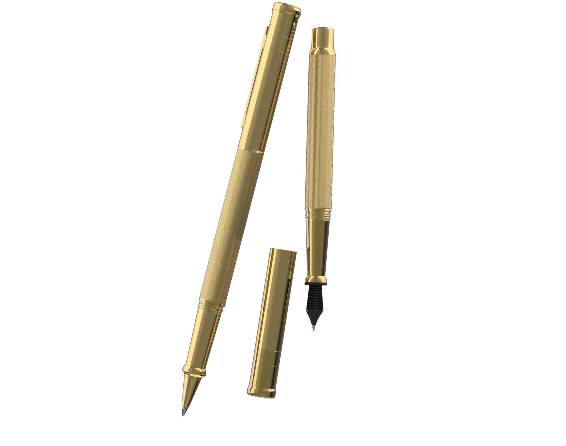 ottohutt fountain pen- engraved 3D model_45