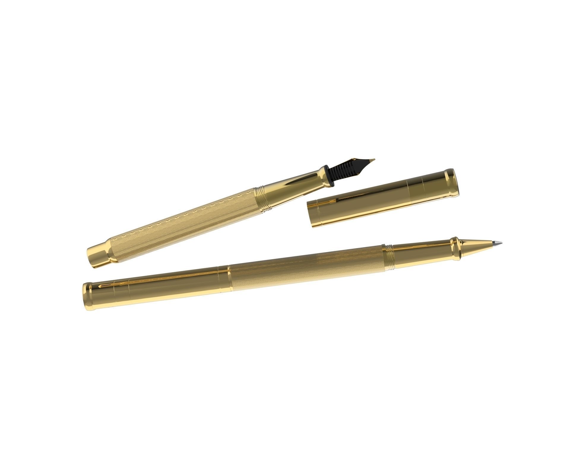ottohutt fountain pen- engraved 3D model_57