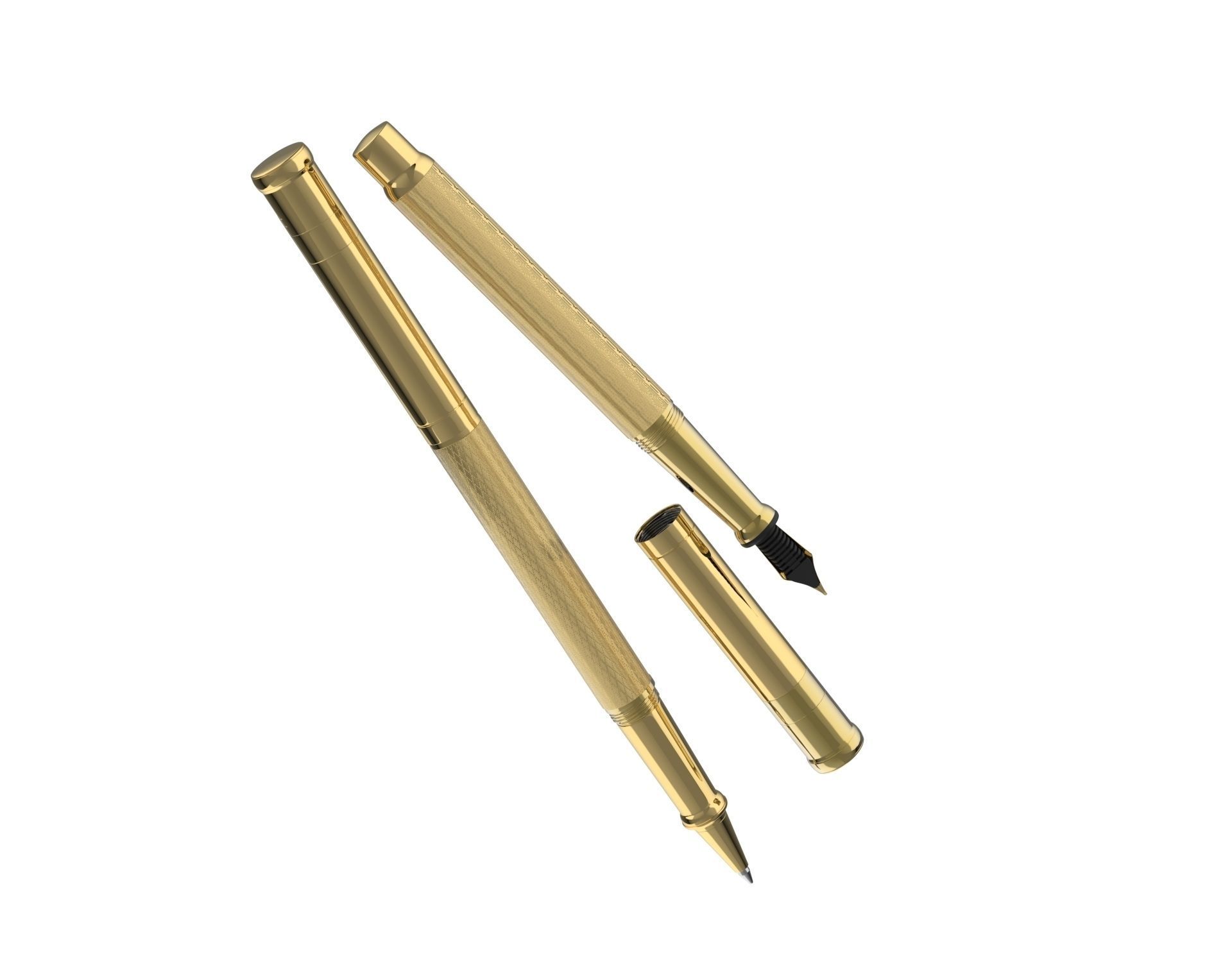 ottohutt fountain pen- engraved 3D model_73