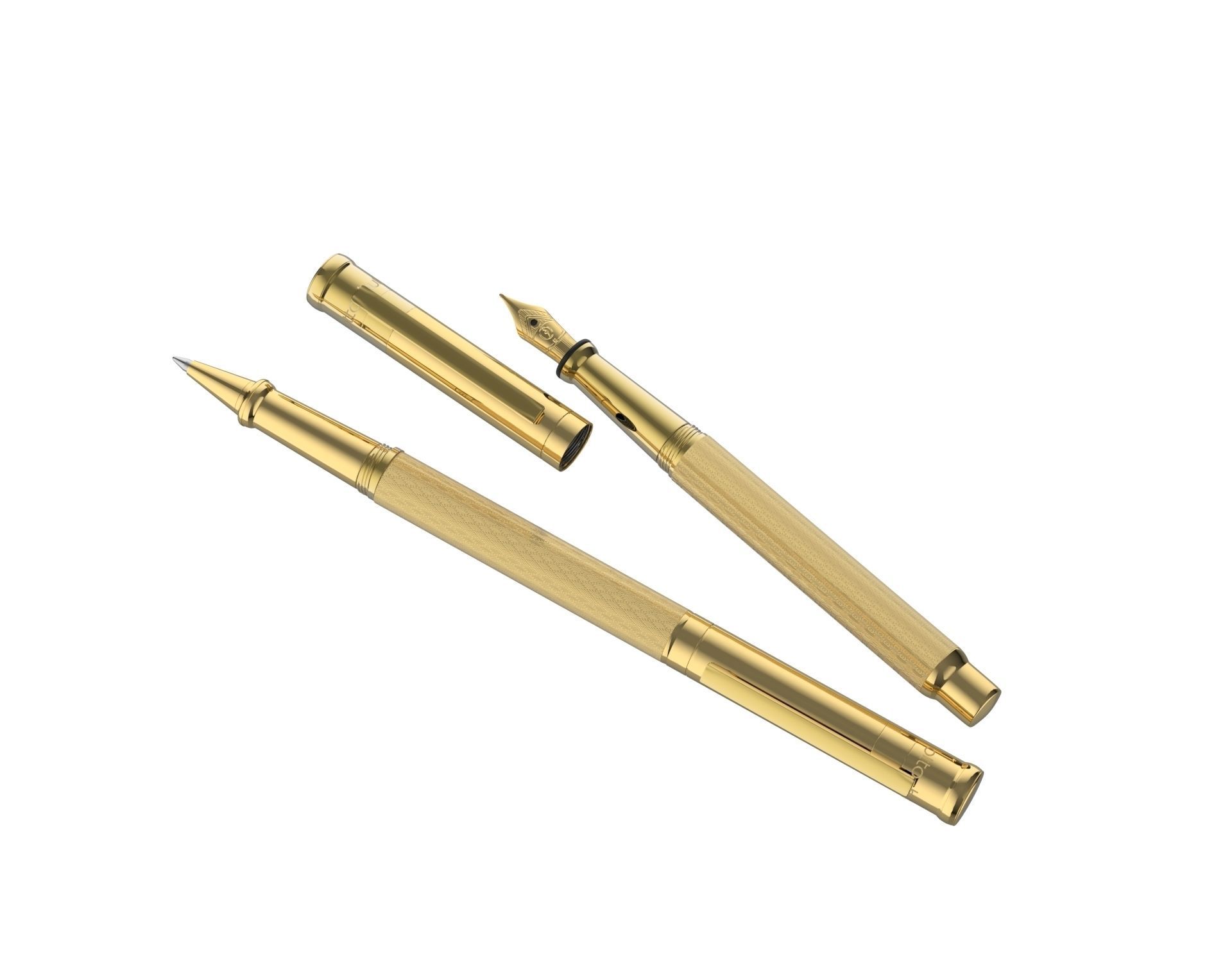 ottohutt fountain pen- engraved 3D model_15