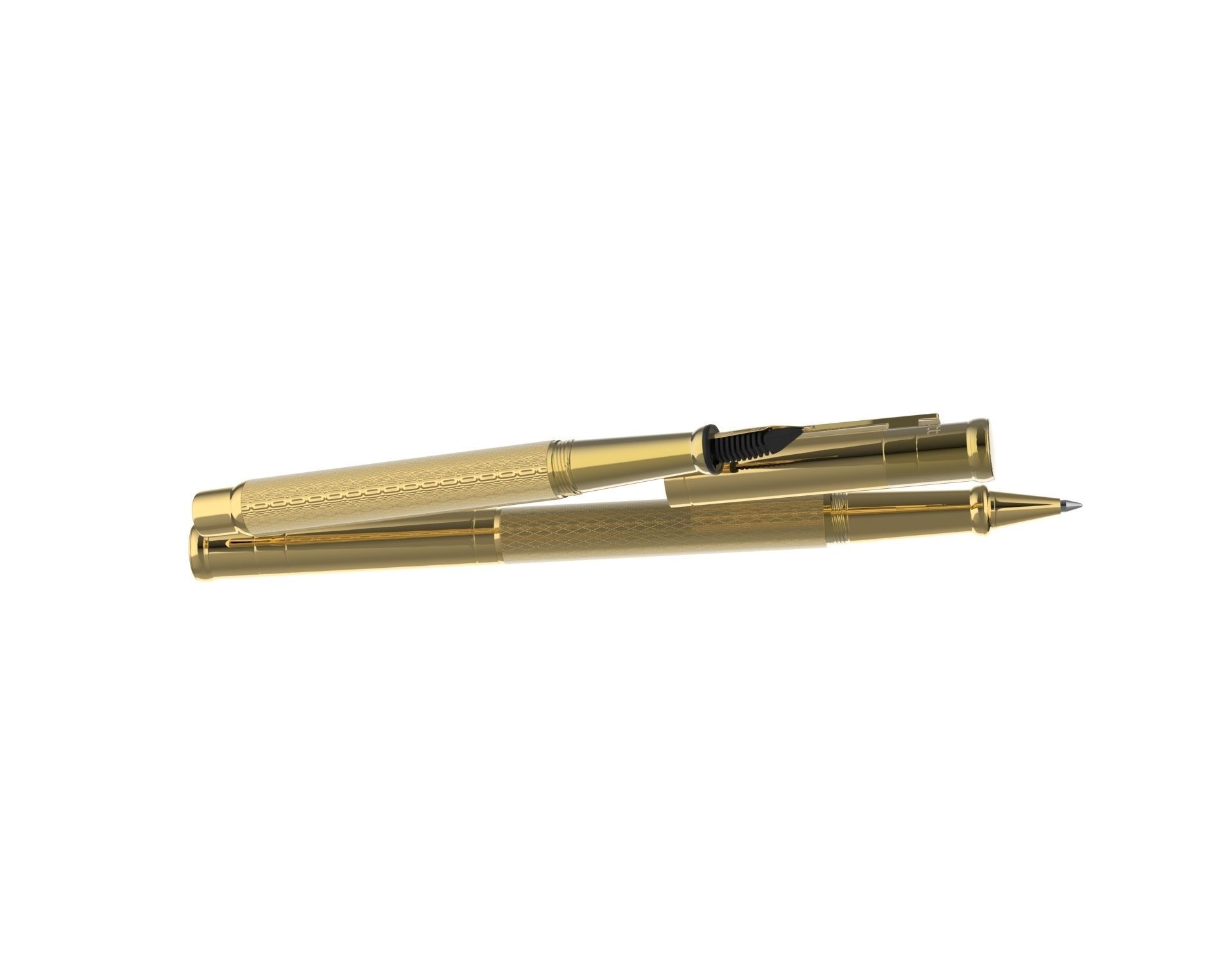 ottohutt fountain pen- engraved 3D model_82