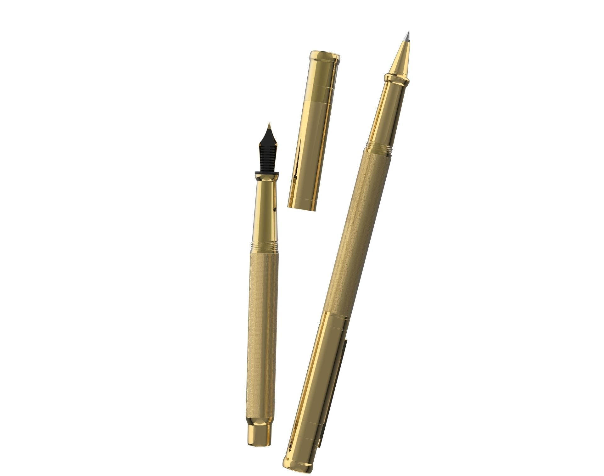 ottohutt fountain pen- engraved 3D model_39