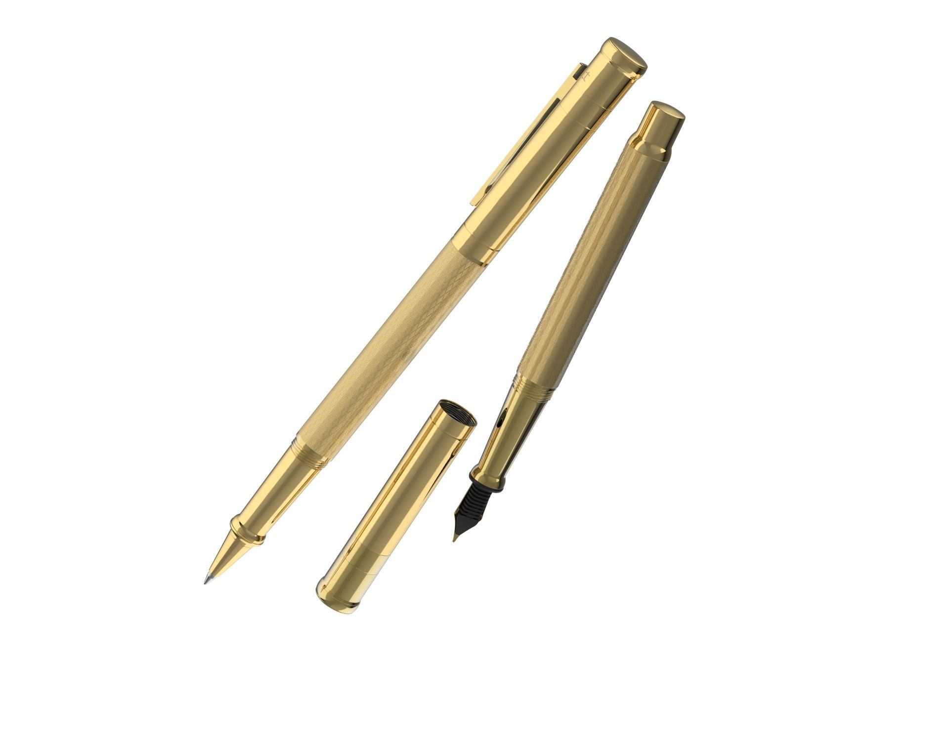 ottohutt fountain pen- engraved 3D model_69