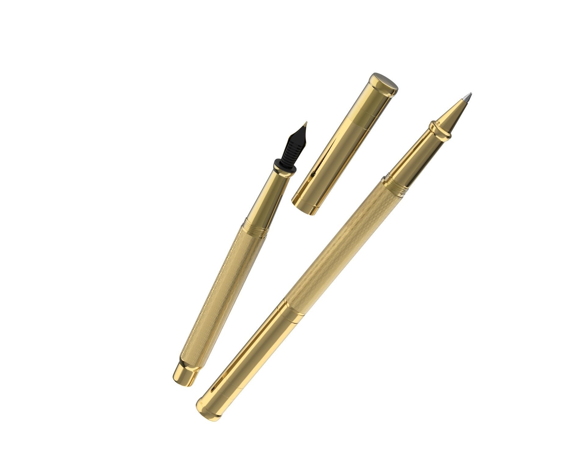 ottohutt fountain pen- engraved 3D model_58