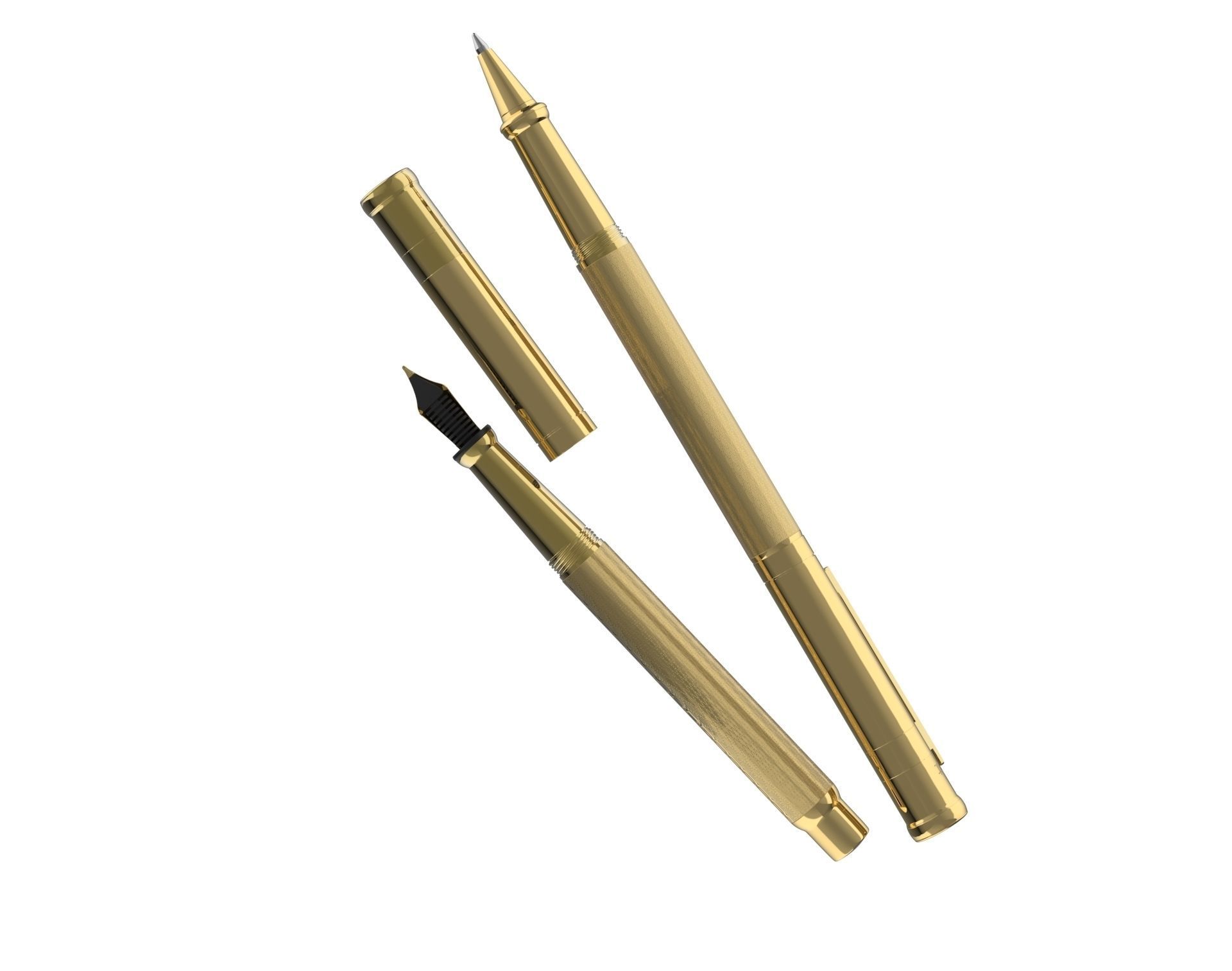 ottohutt fountain pen- engraved 3D model_53