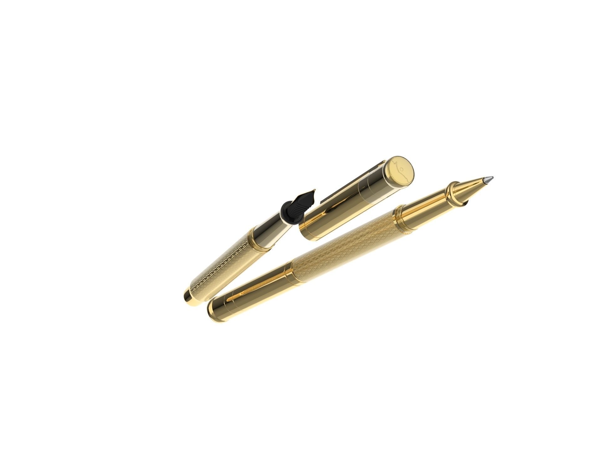 ottohutt fountain pen- engraved 3D model_91