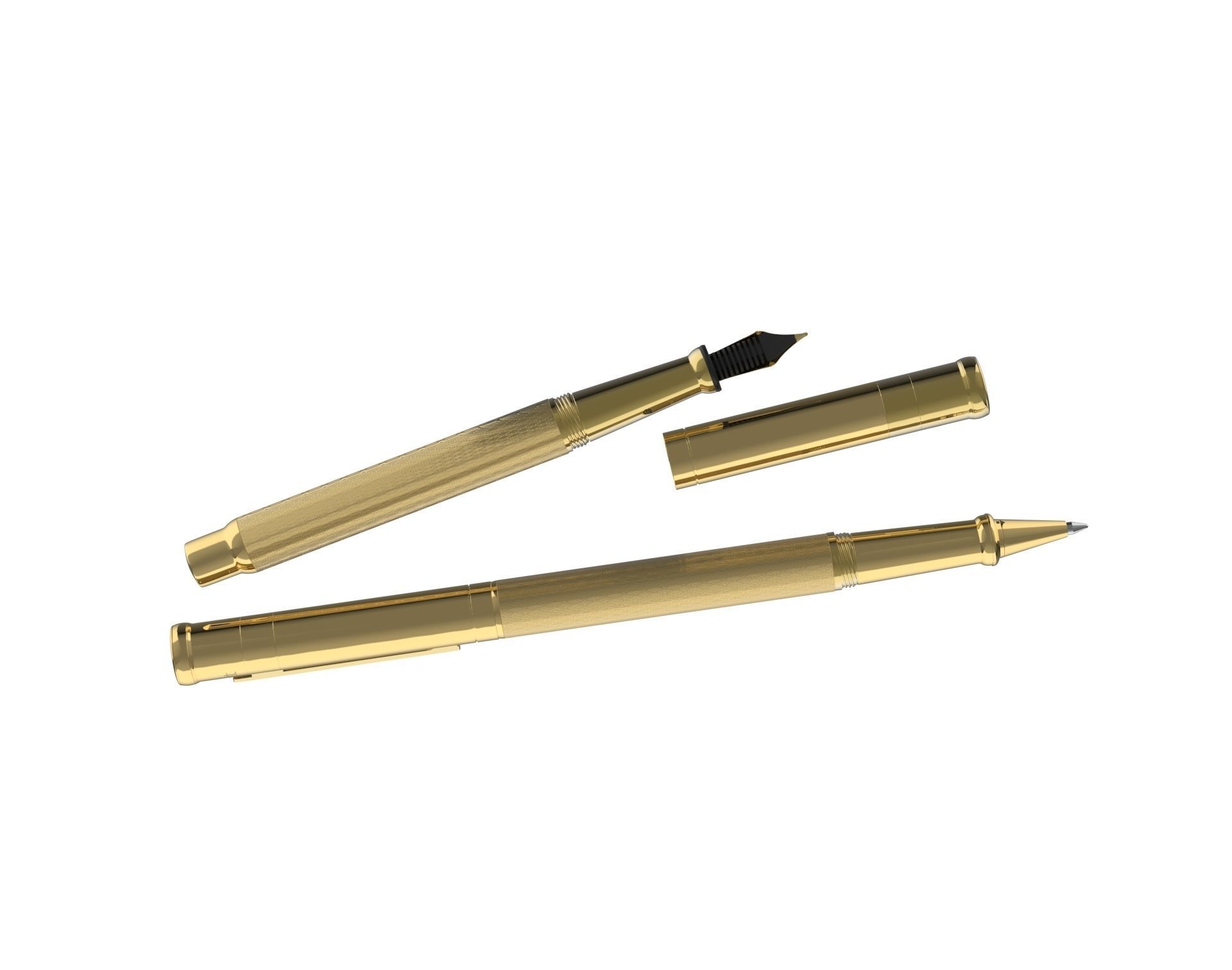 ottohutt fountain pen- engraved 3D model_37