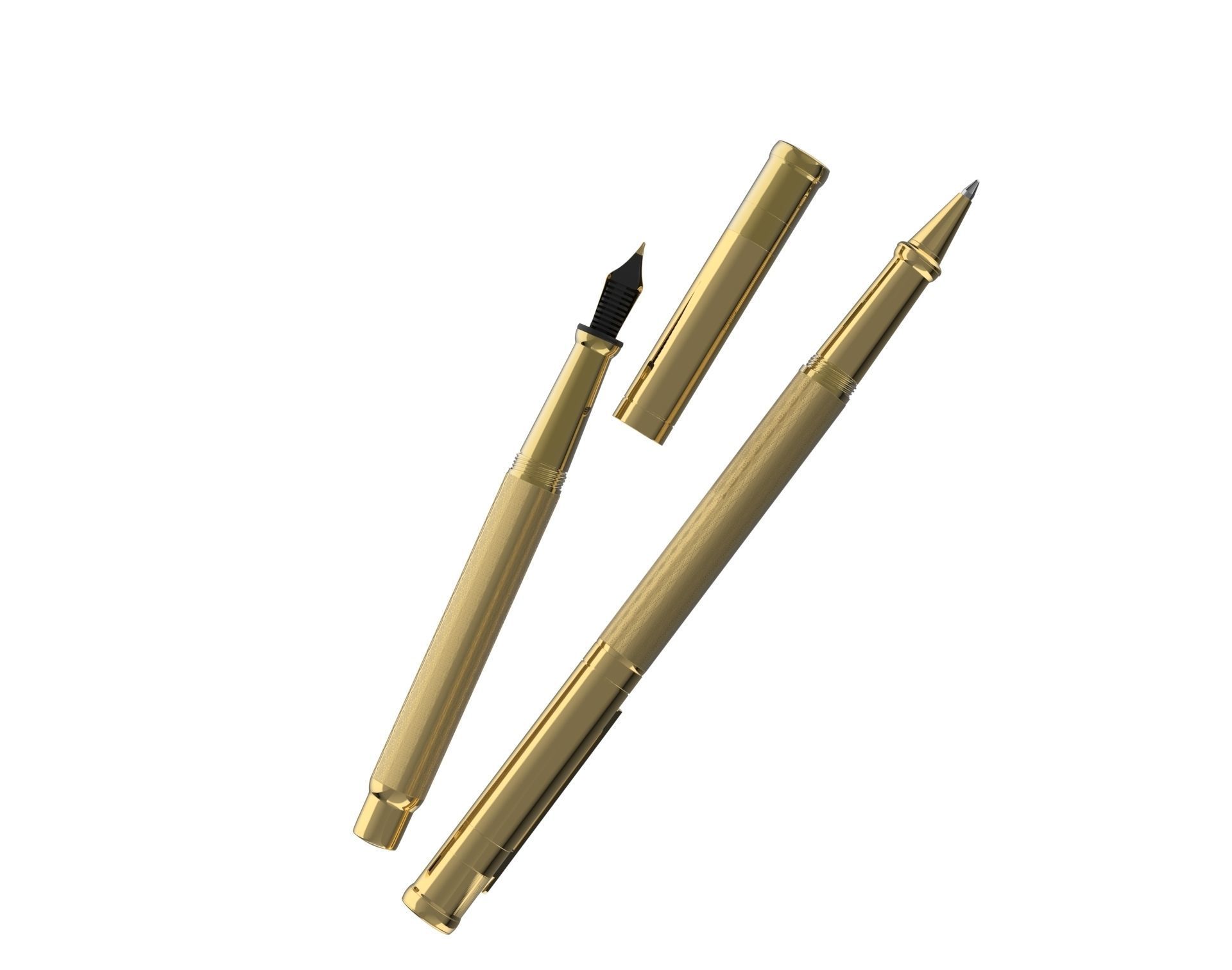 ottohutt fountain pen- engraved 3D model_47