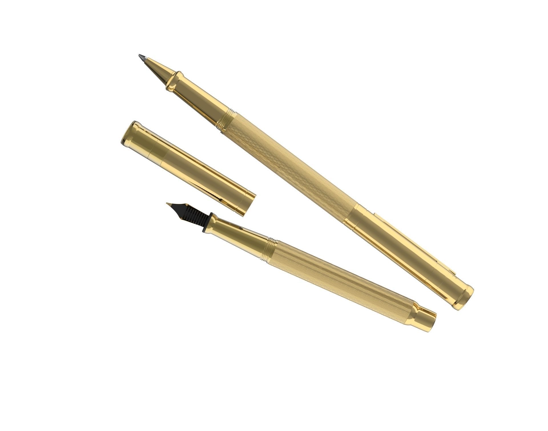 ottohutt fountain pen- engraved 3D model_46