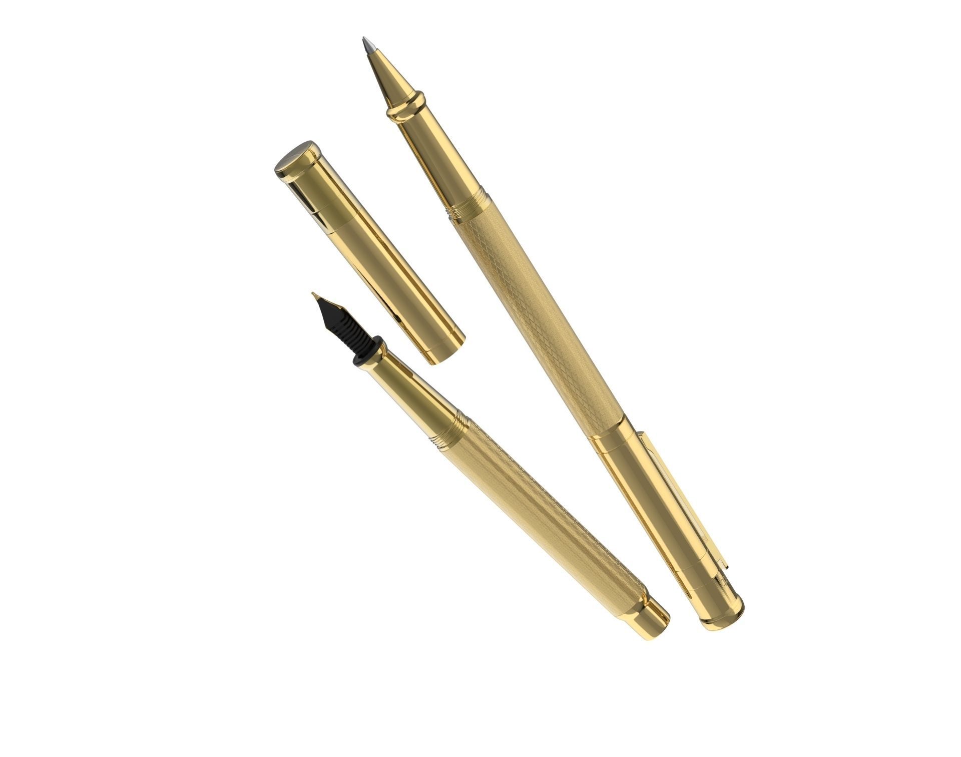 ottohutt fountain pen- engraved 3D model_60