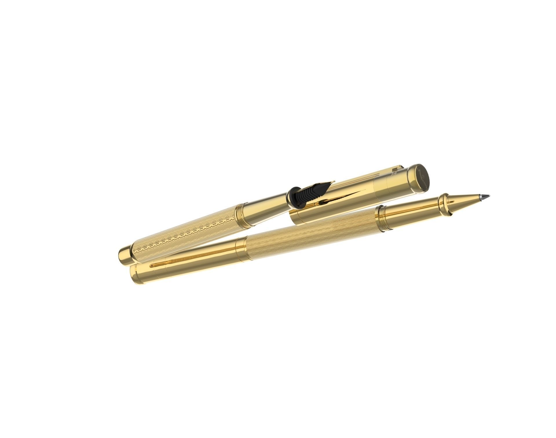 ottohutt fountain pen- engraved 3D model_86