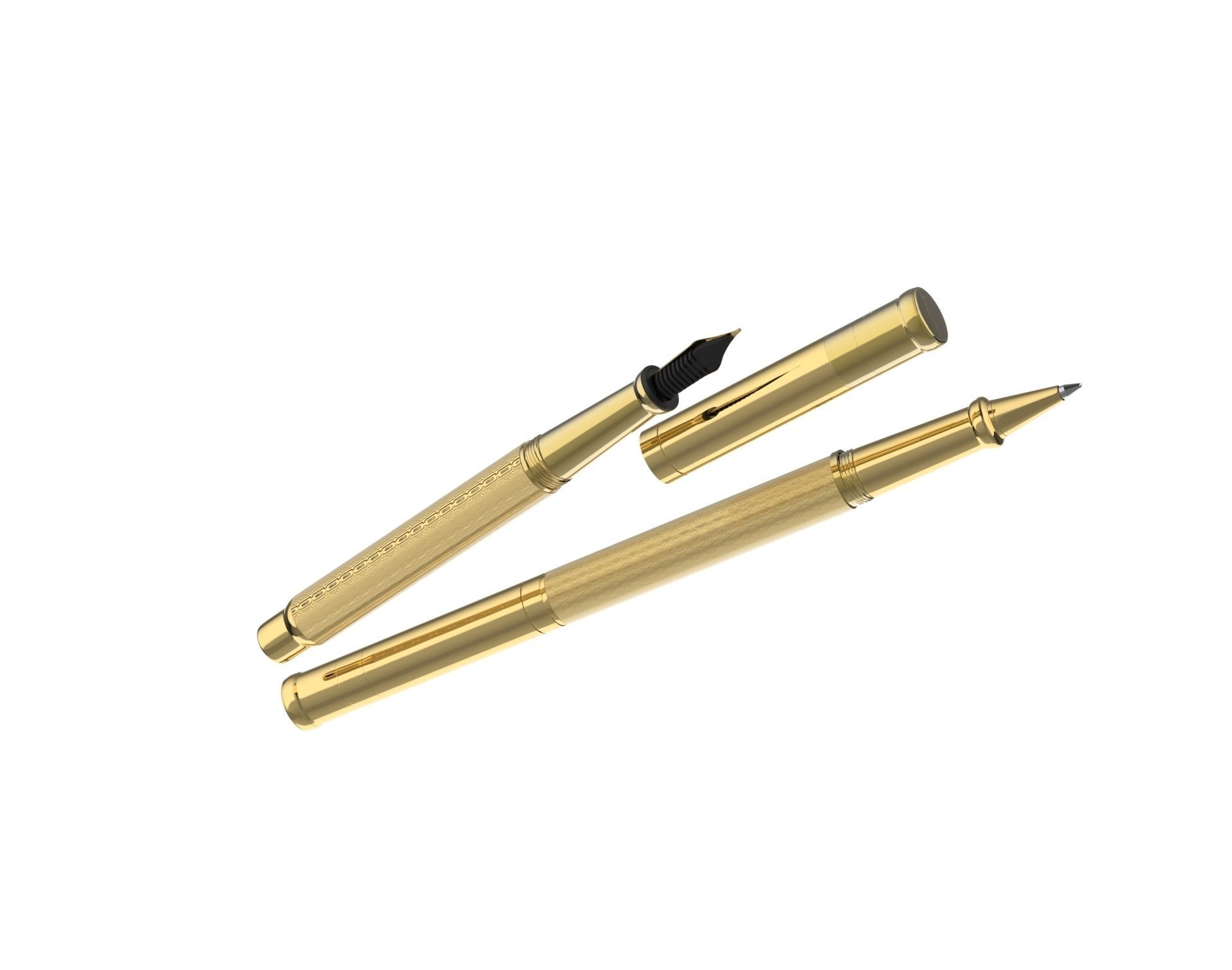 ottohutt fountain pen- engraved 3D model_65