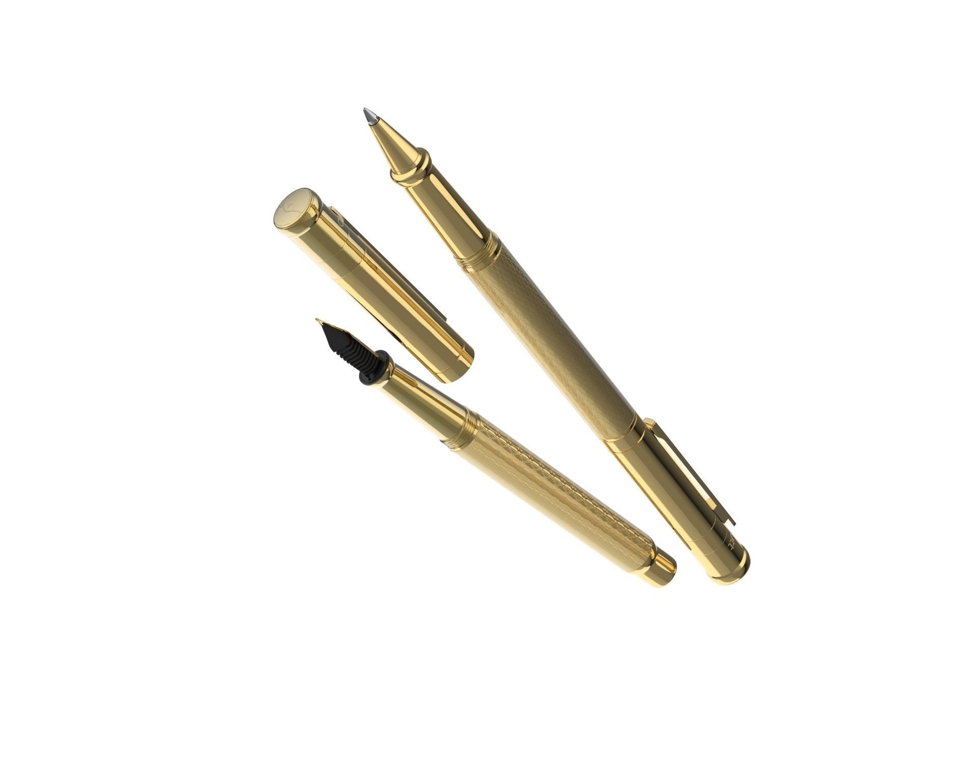 ottohutt fountain pen- engraved 3D model_77