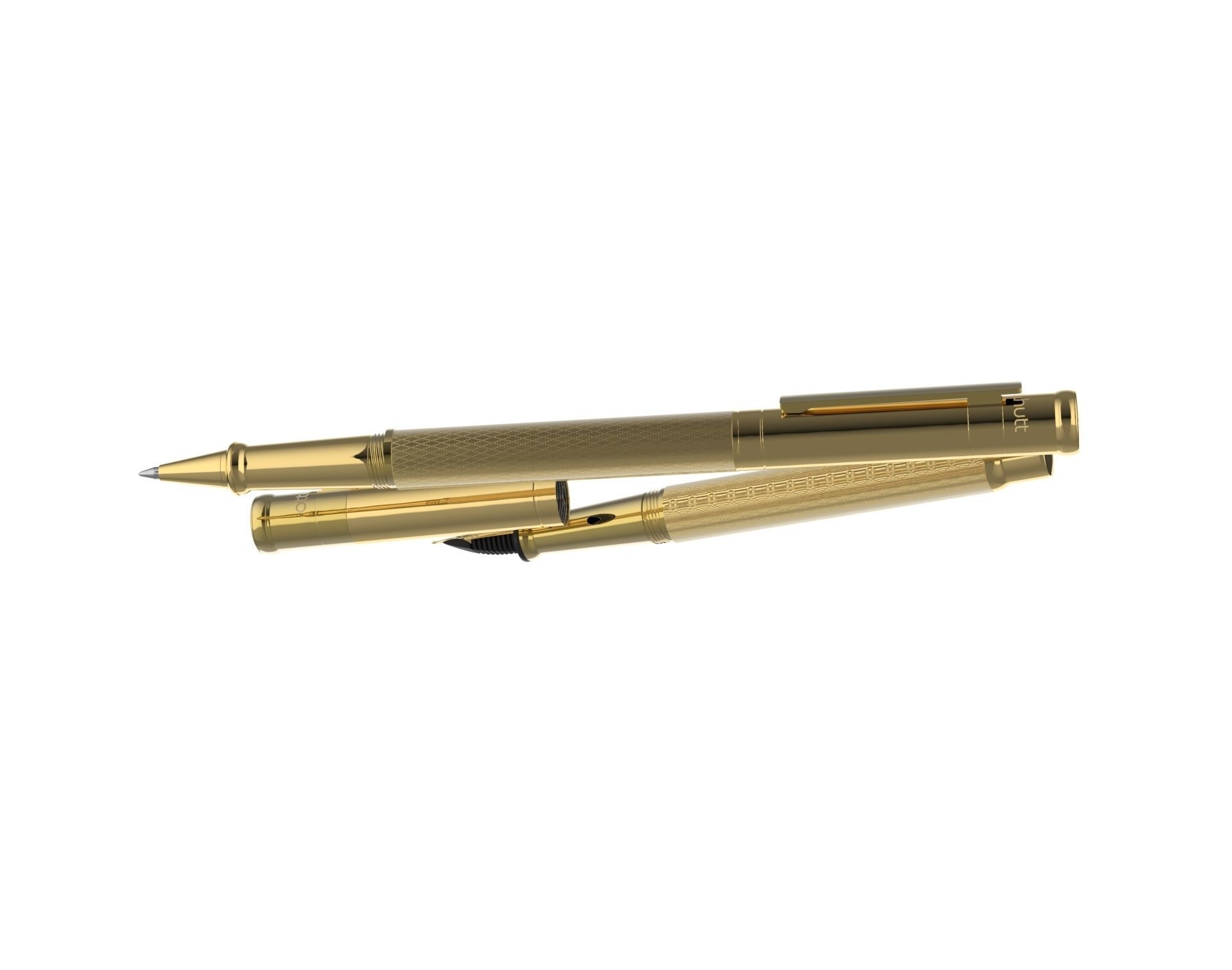 ottohutt fountain pen- engraved 3D model_92