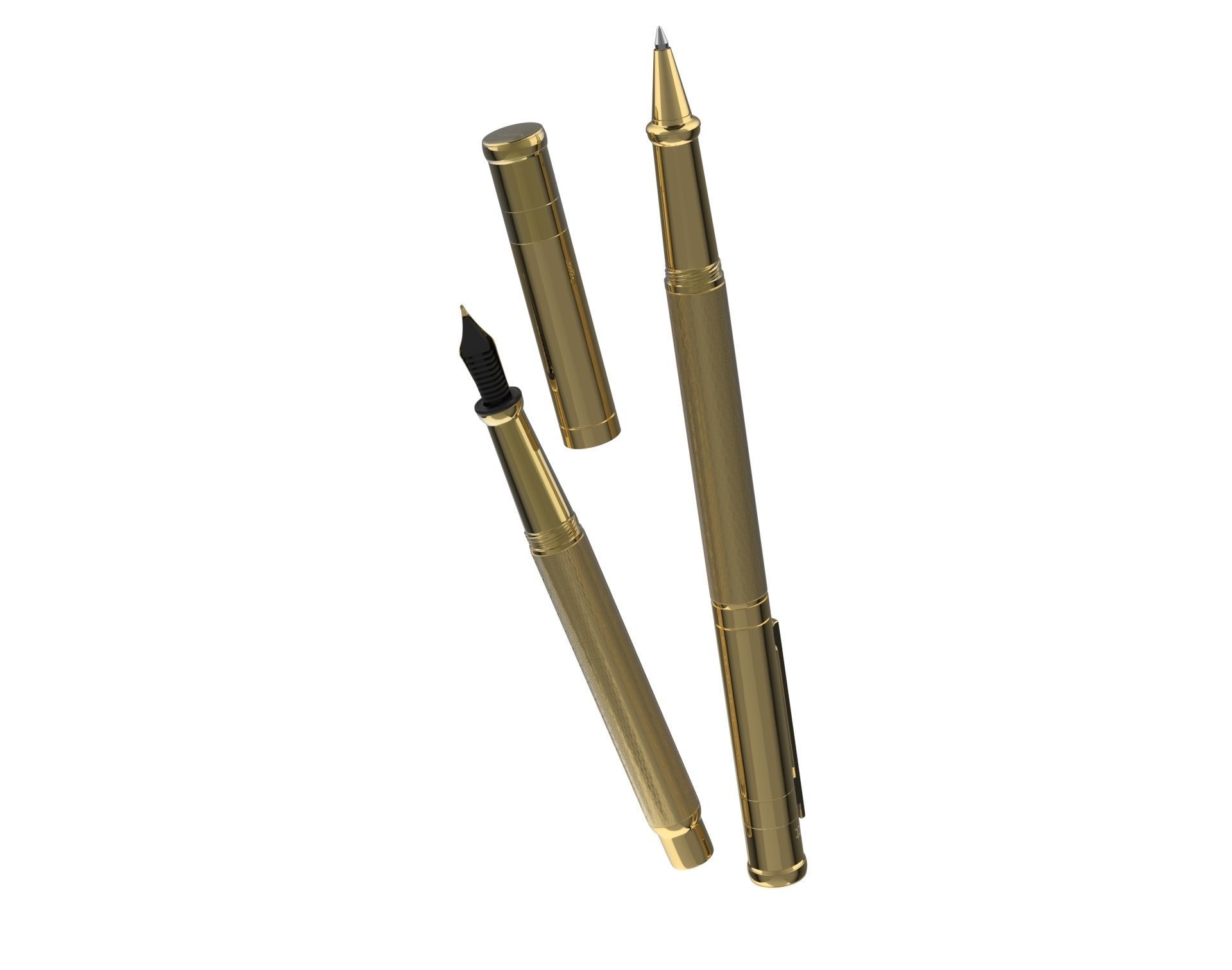 ottohutt fountain pen- engraved 3D model_55