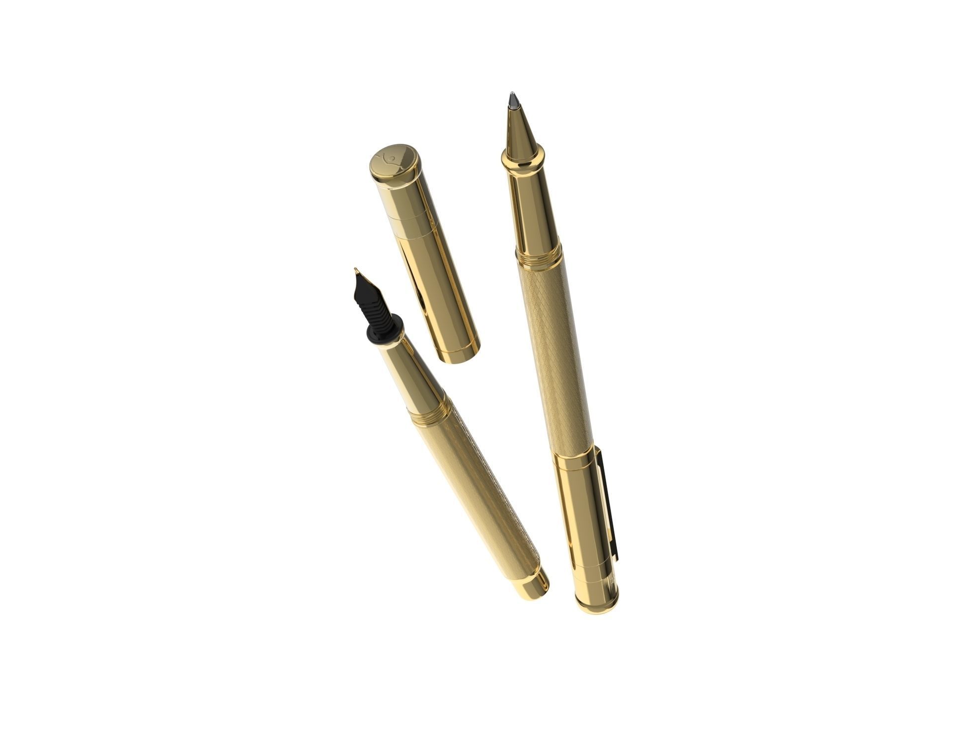 ottohutt fountain pen- engraved 3D model_72