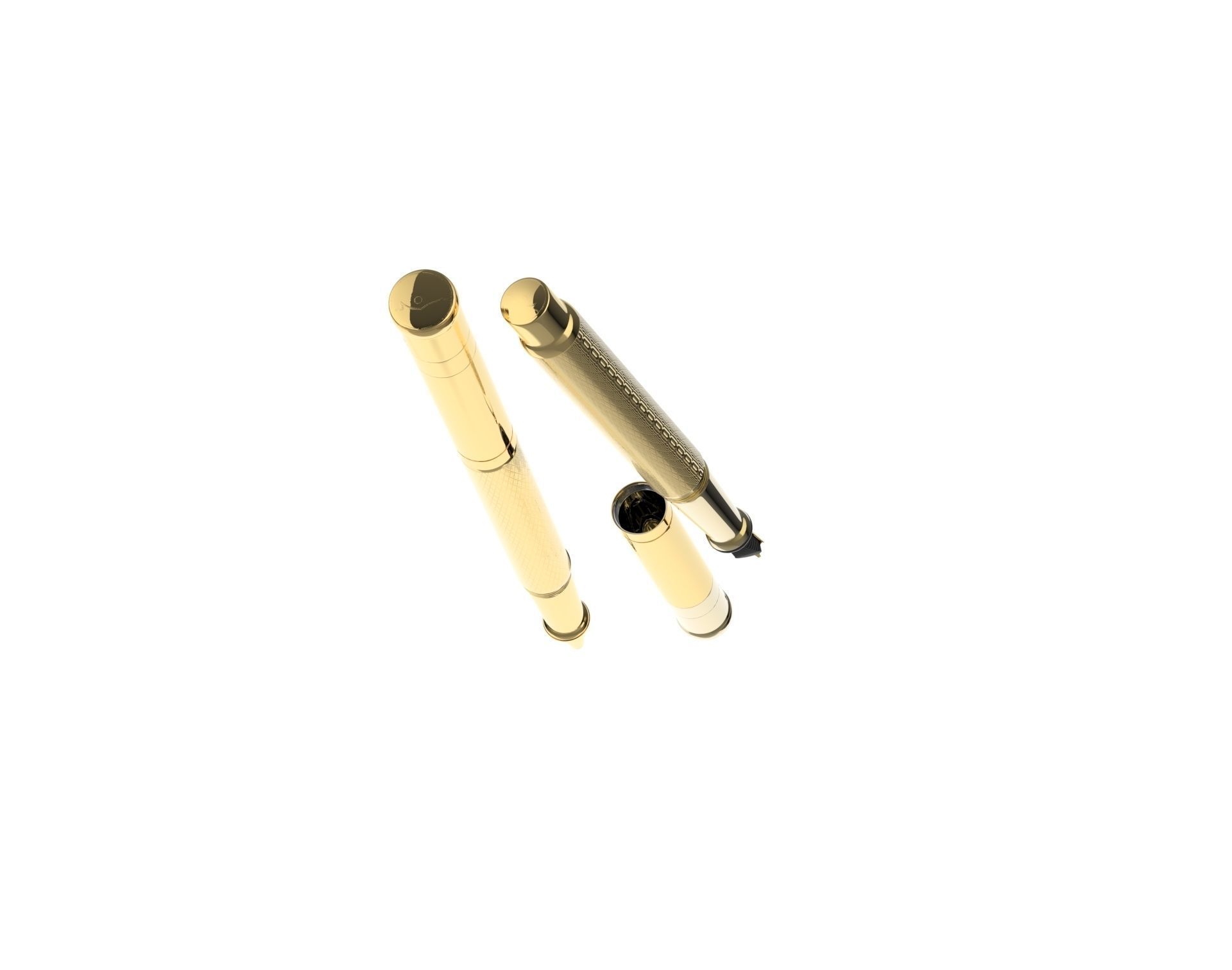 ottohutt fountain pen- engraved 3D model_96