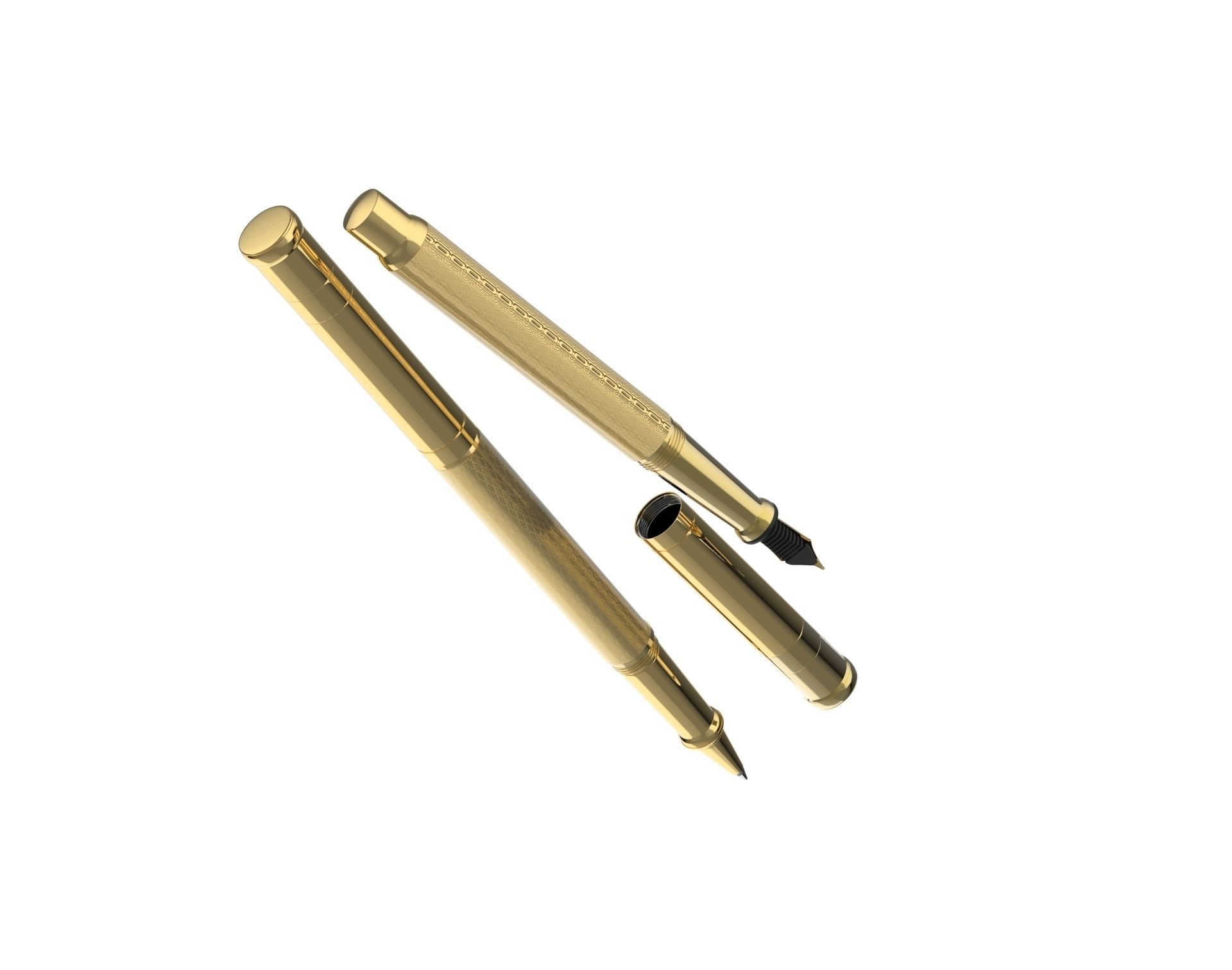 ottohutt fountain pen- engraved 3D model_89