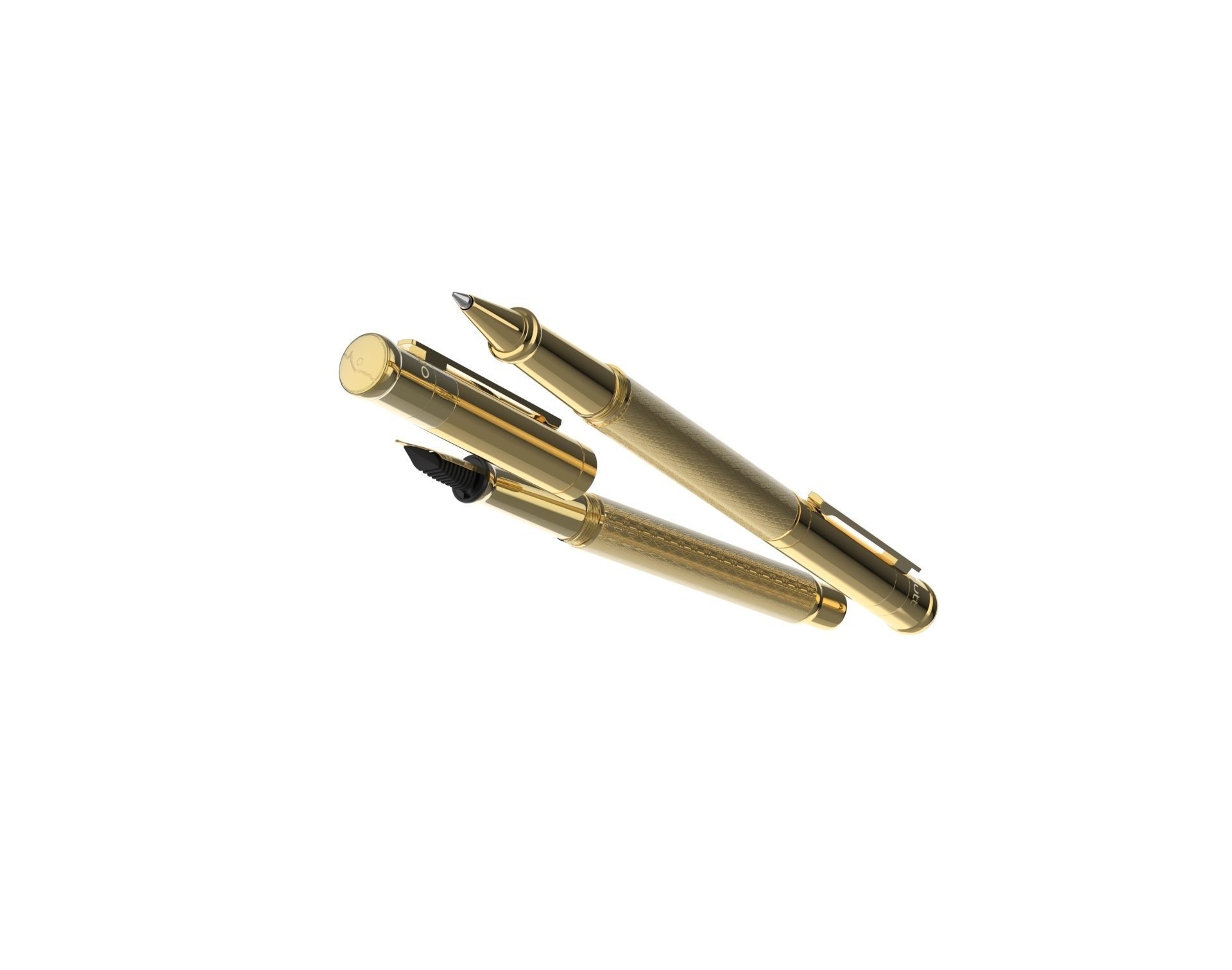 ottohutt fountain pen- engraved 3D model_93