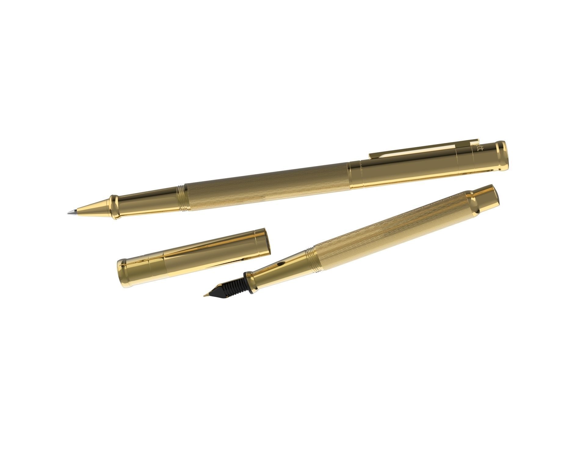 ottohutt fountain pen- engraved 3D model_62