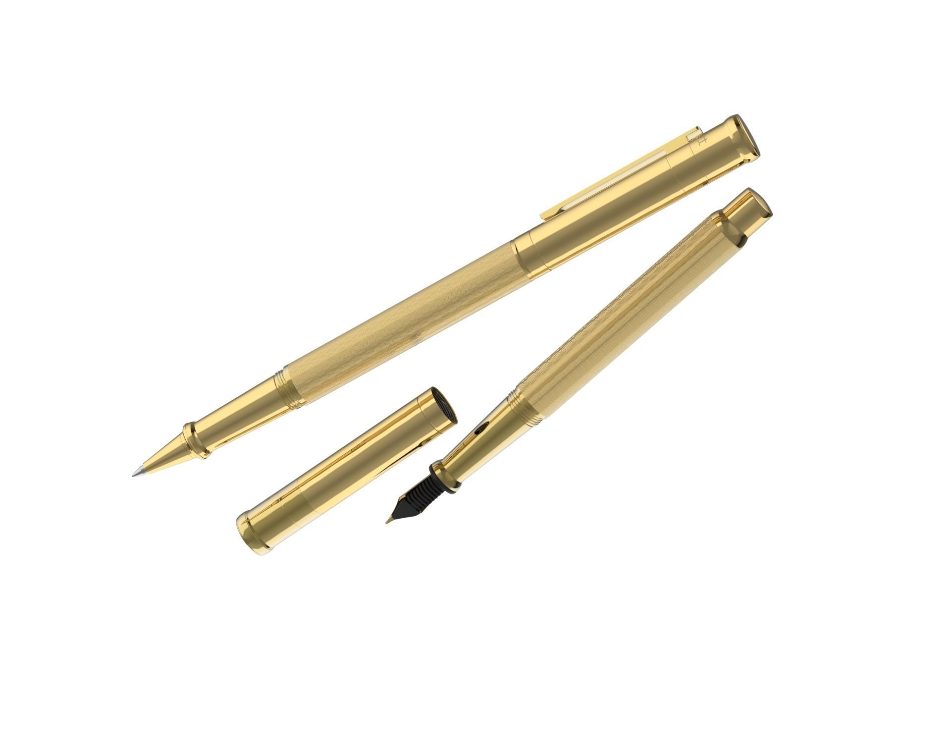 ottohutt fountain pen- engraved 3D model_68