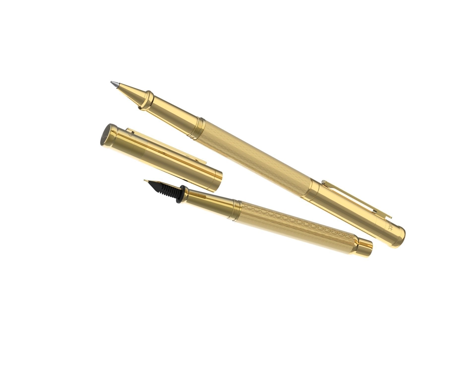 ottohutt fountain pen- engraved 3D model_85