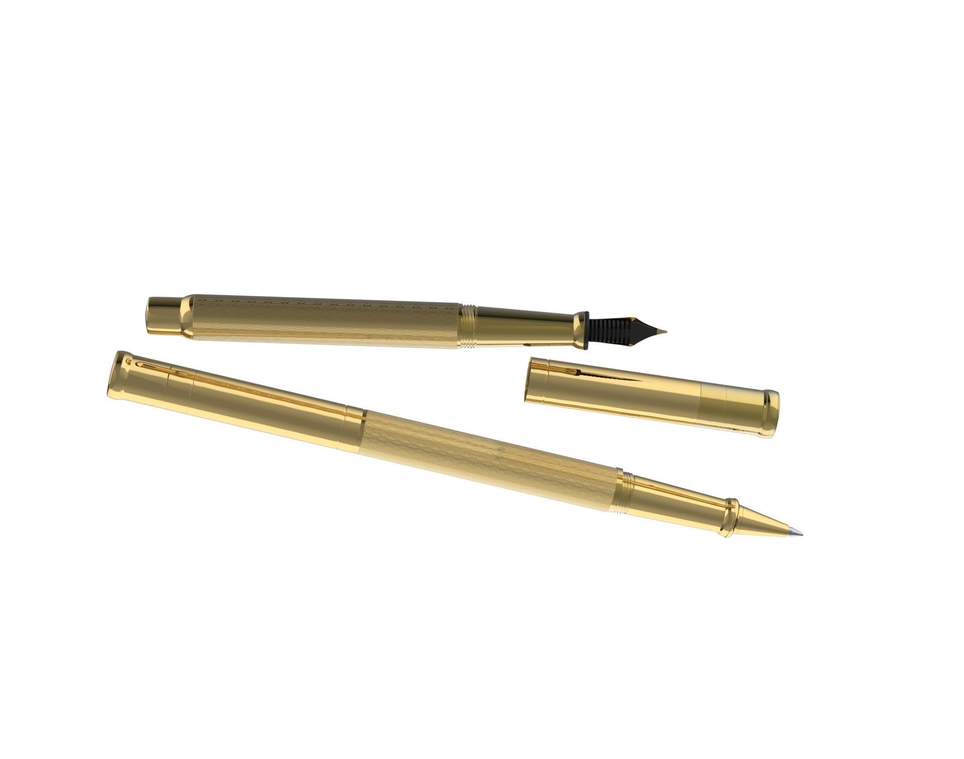 ottohutt fountain pen- engraved 3D model_52