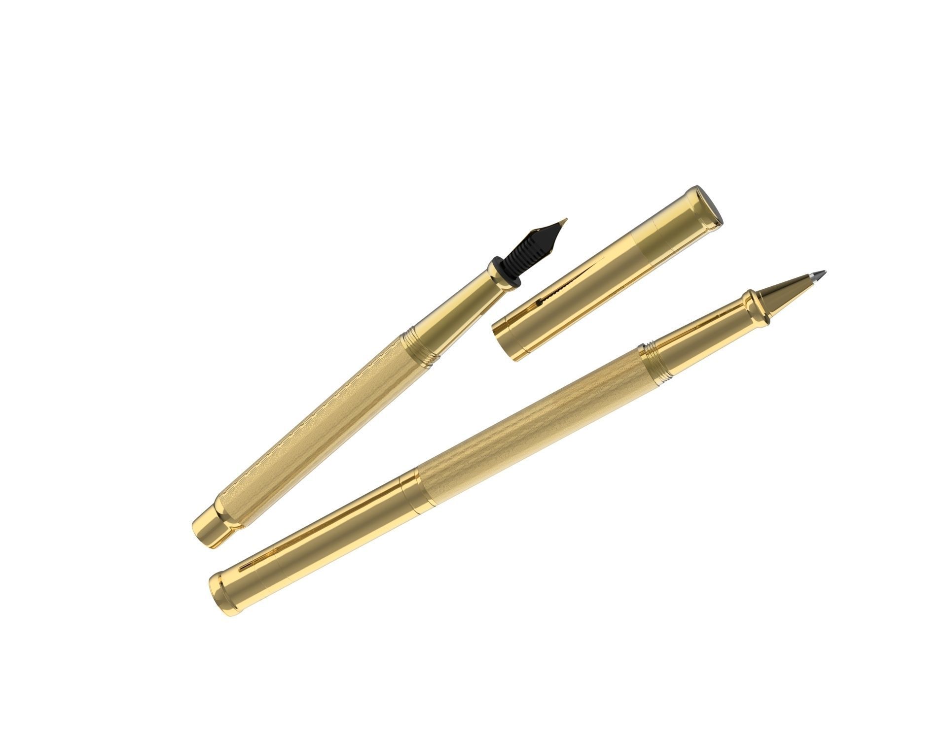 ottohutt fountain pen- engraved 3D model_54