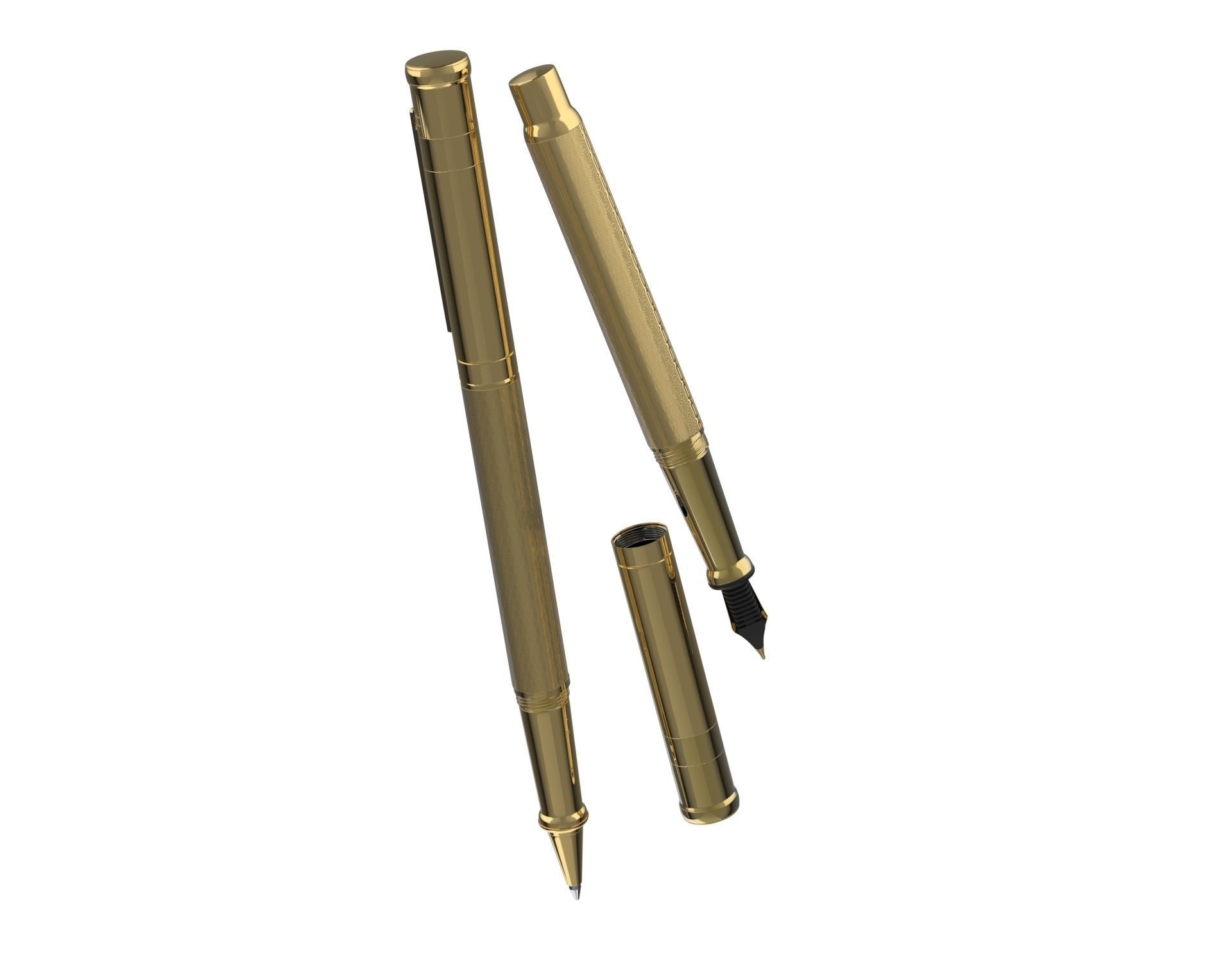 ottohutt fountain pen- engraved 3D model_66