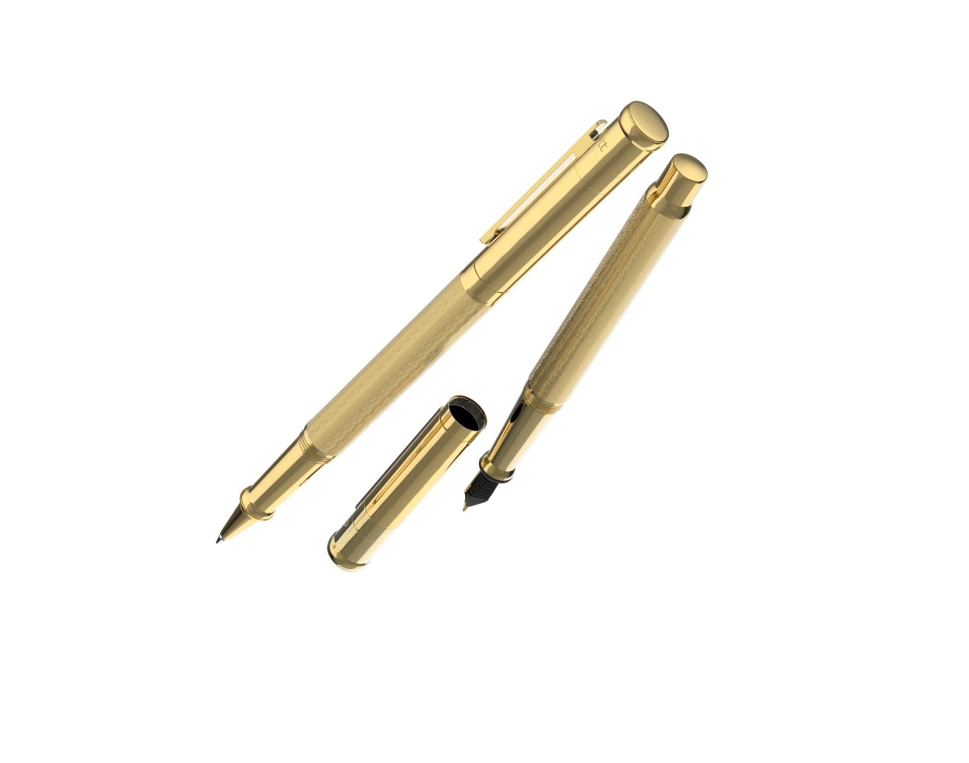 ottohutt fountain pen- engraved 3D model_84