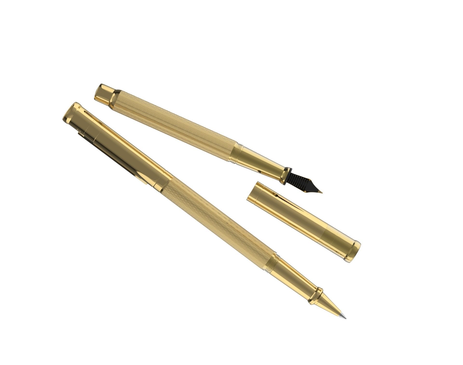 ottohutt fountain pen- engraved 3D model_40