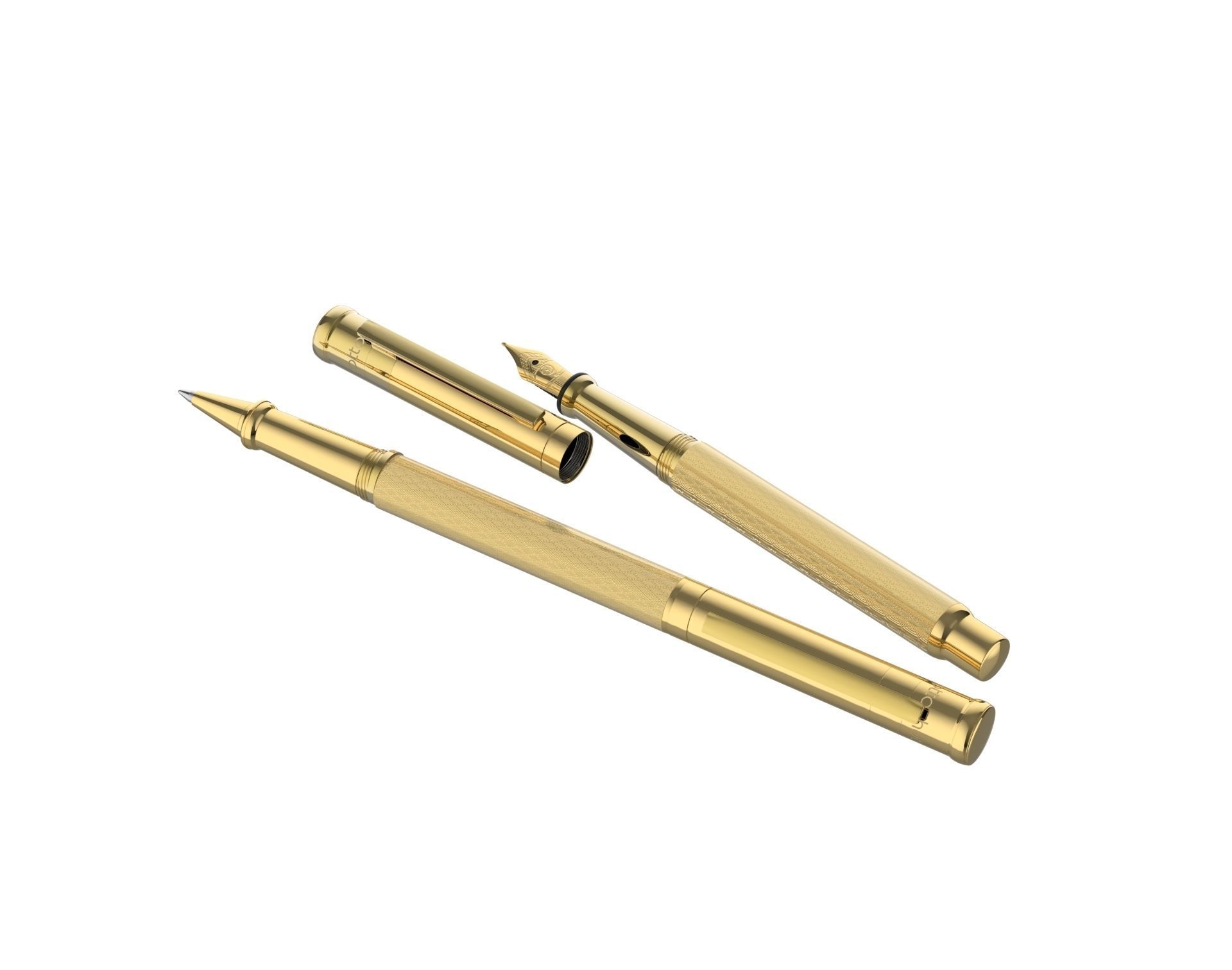 ottohutt fountain pen- engraved 3D model_7