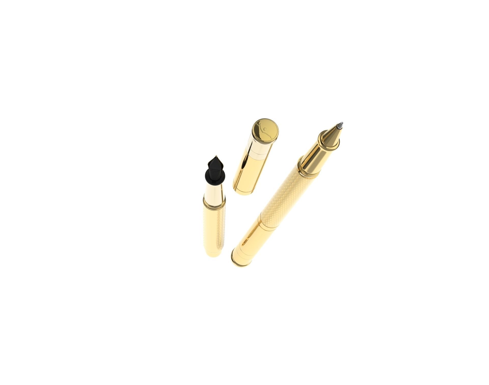 ottohutt fountain pen- engraved 3D model_88