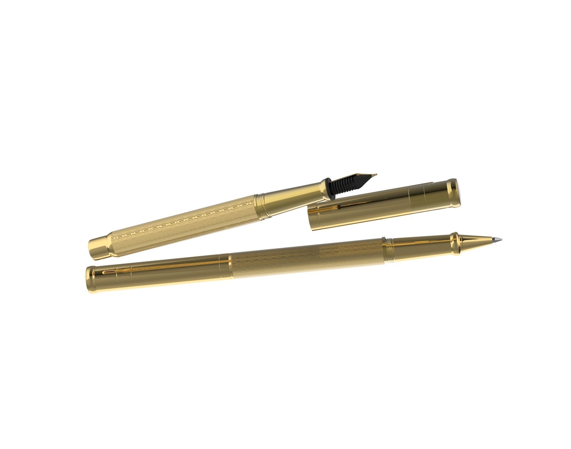 ottohutt fountain pen- engraved 3D model_63