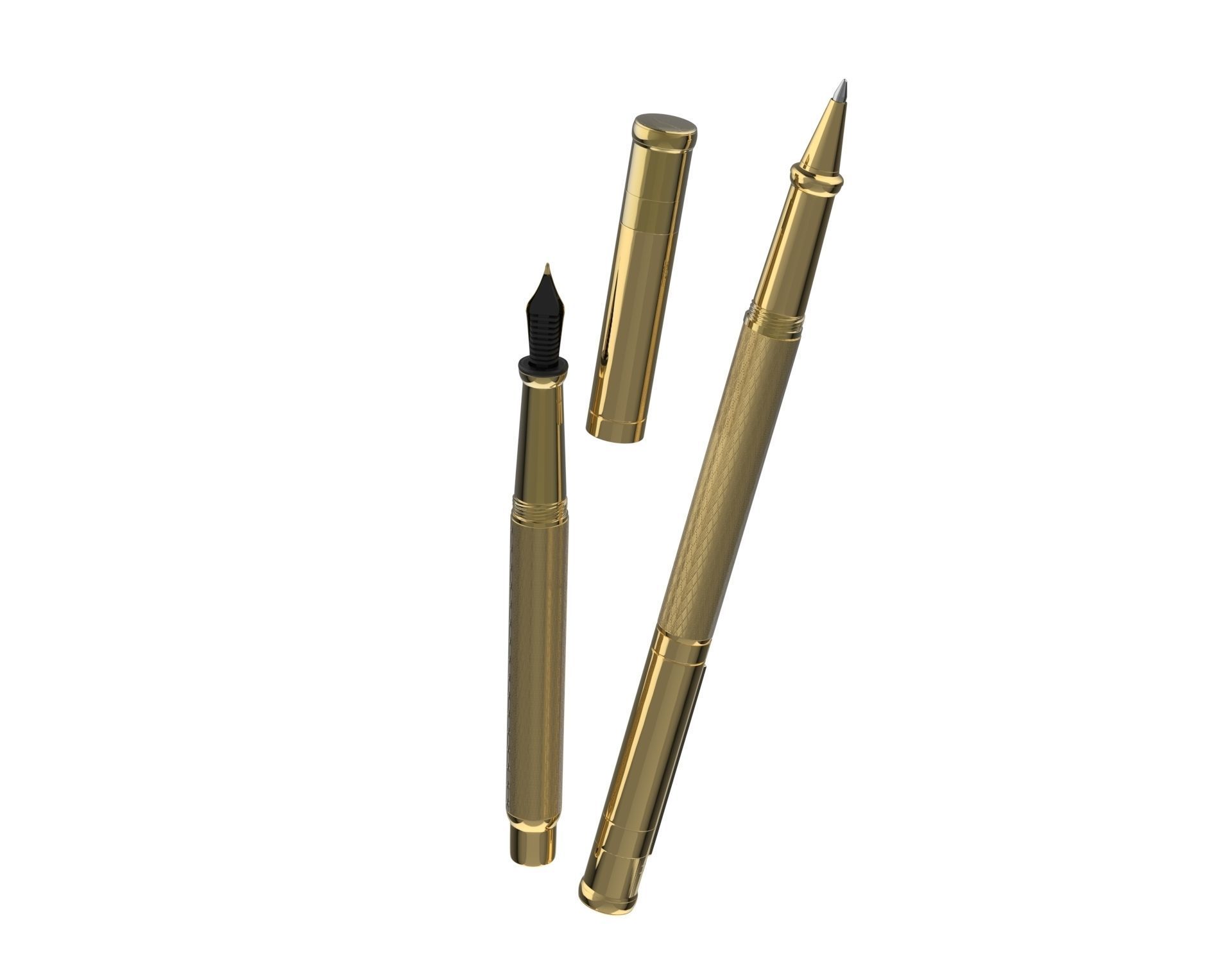 ottohutt fountain pen- engraved 3D model_61