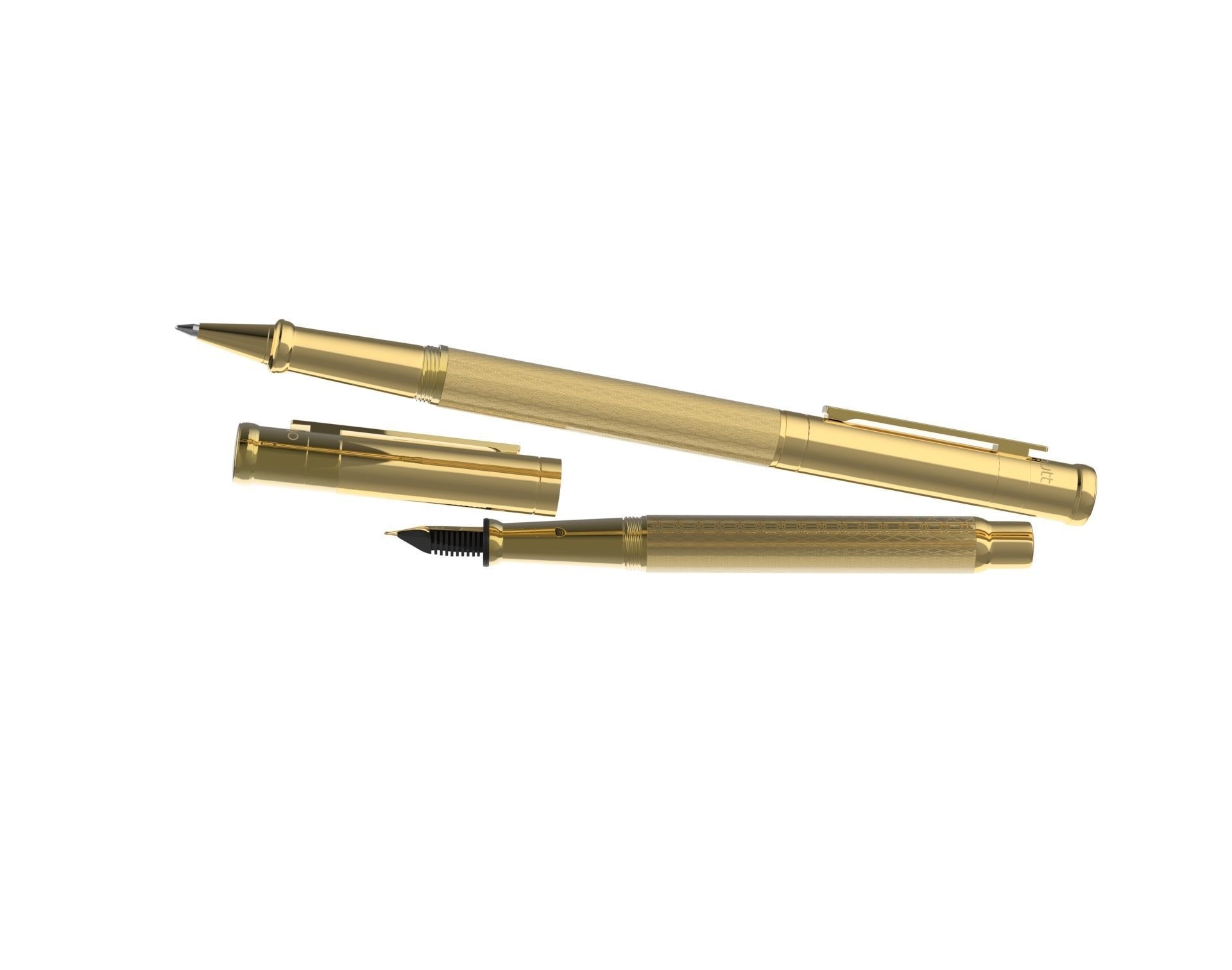ottohutt fountain pen- engraved 3D model_75